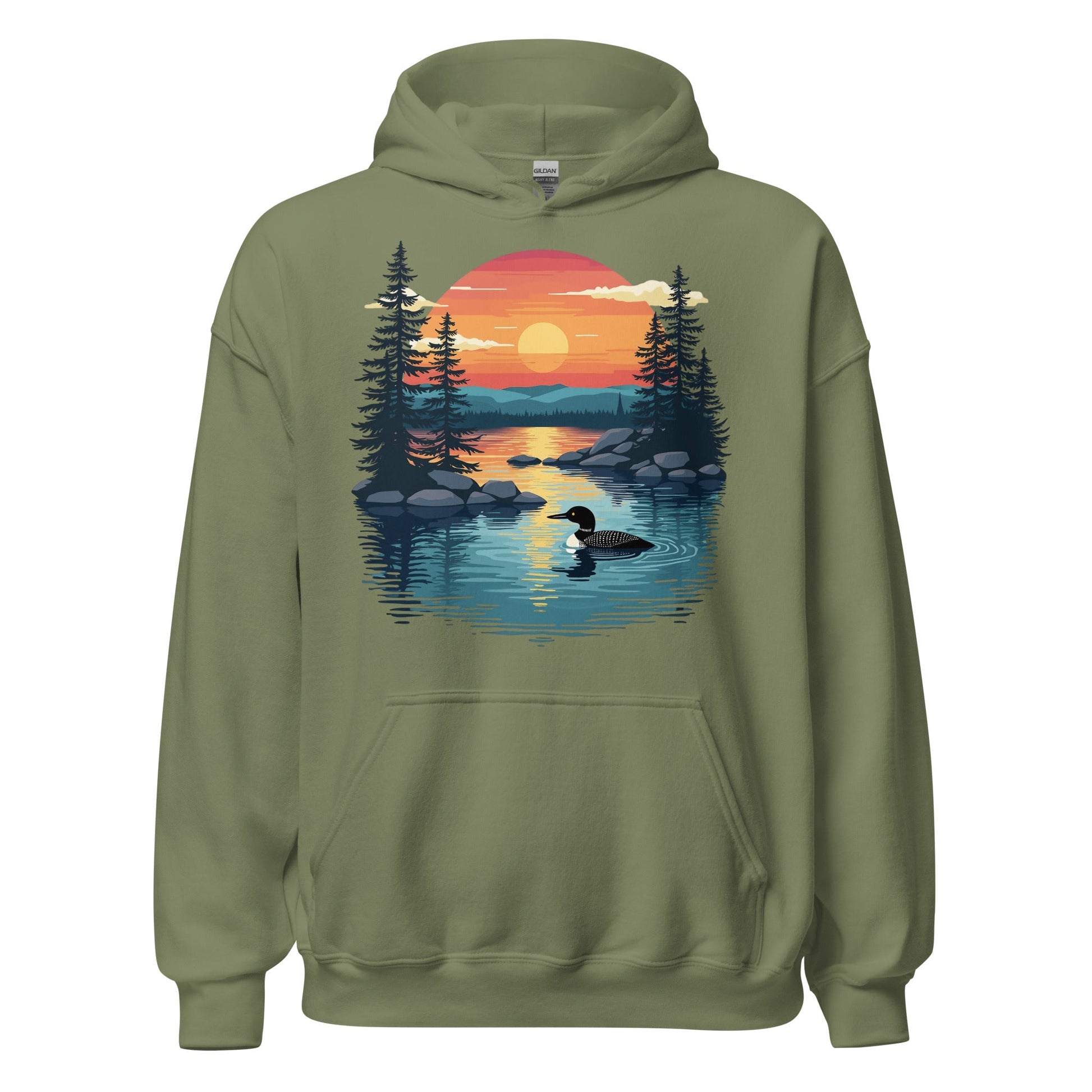 Sunset Duck Men's (Unisex) Hoodie - Hoodies - Discovery Co.