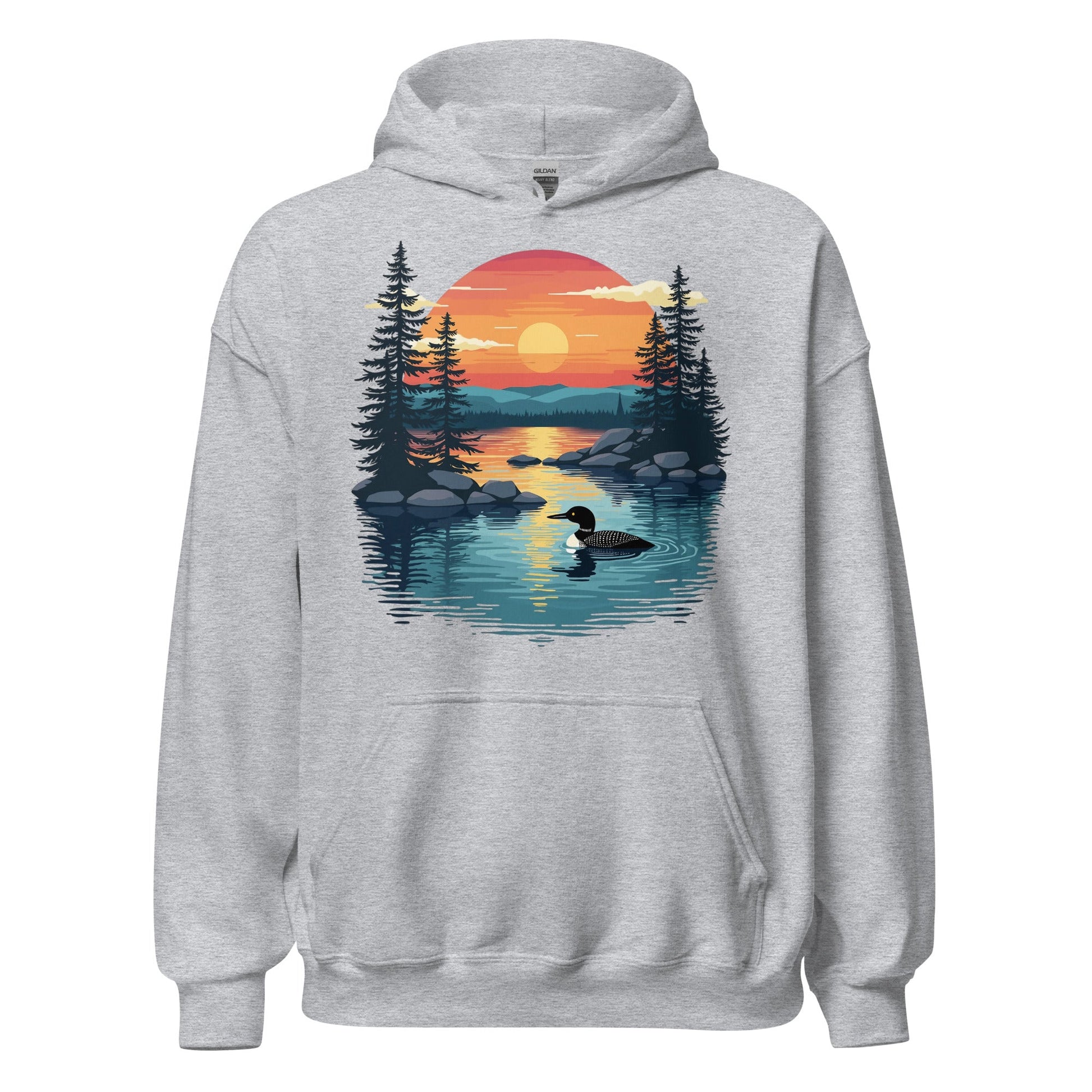 Sunset Duck Men's (Unisex) Hoodie - Hoodies - Discovery Co.