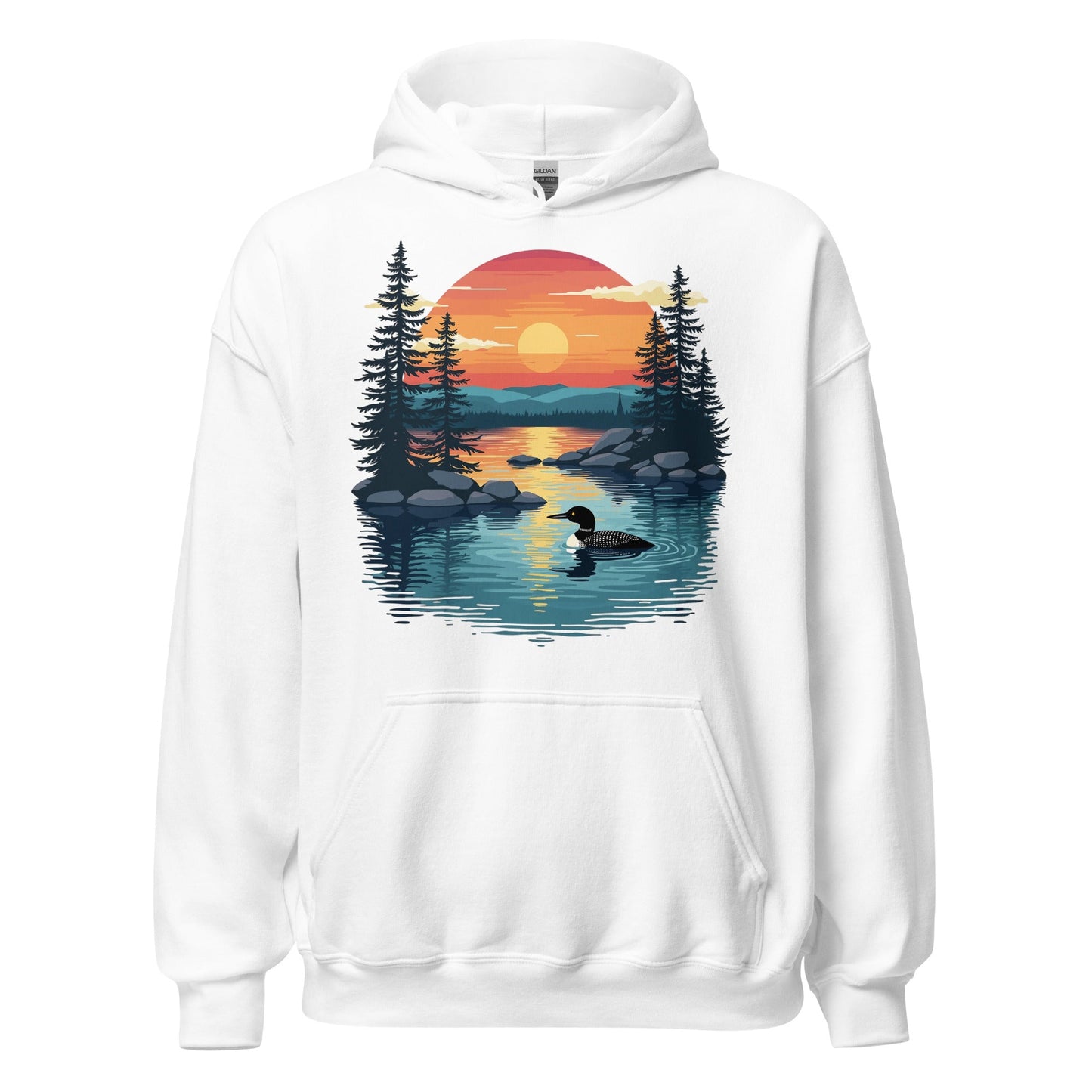 Sunset Duck Men's (Unisex) Hoodie - Hoodies - Discovery Co.