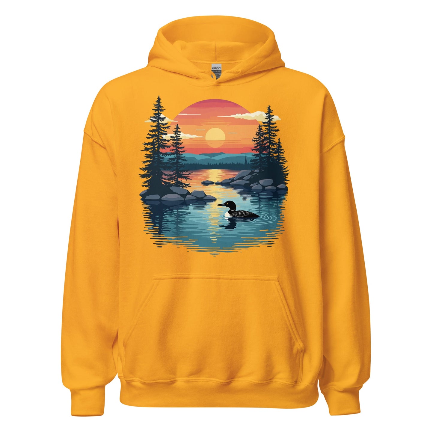 Sunset Duck Men's (Unisex) Hoodie - Hoodies - Discovery Co.
