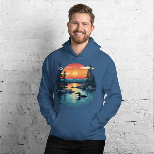 Sunset Duck Men's (Unisex) Hoodie - Hoodies - Discovery Co.