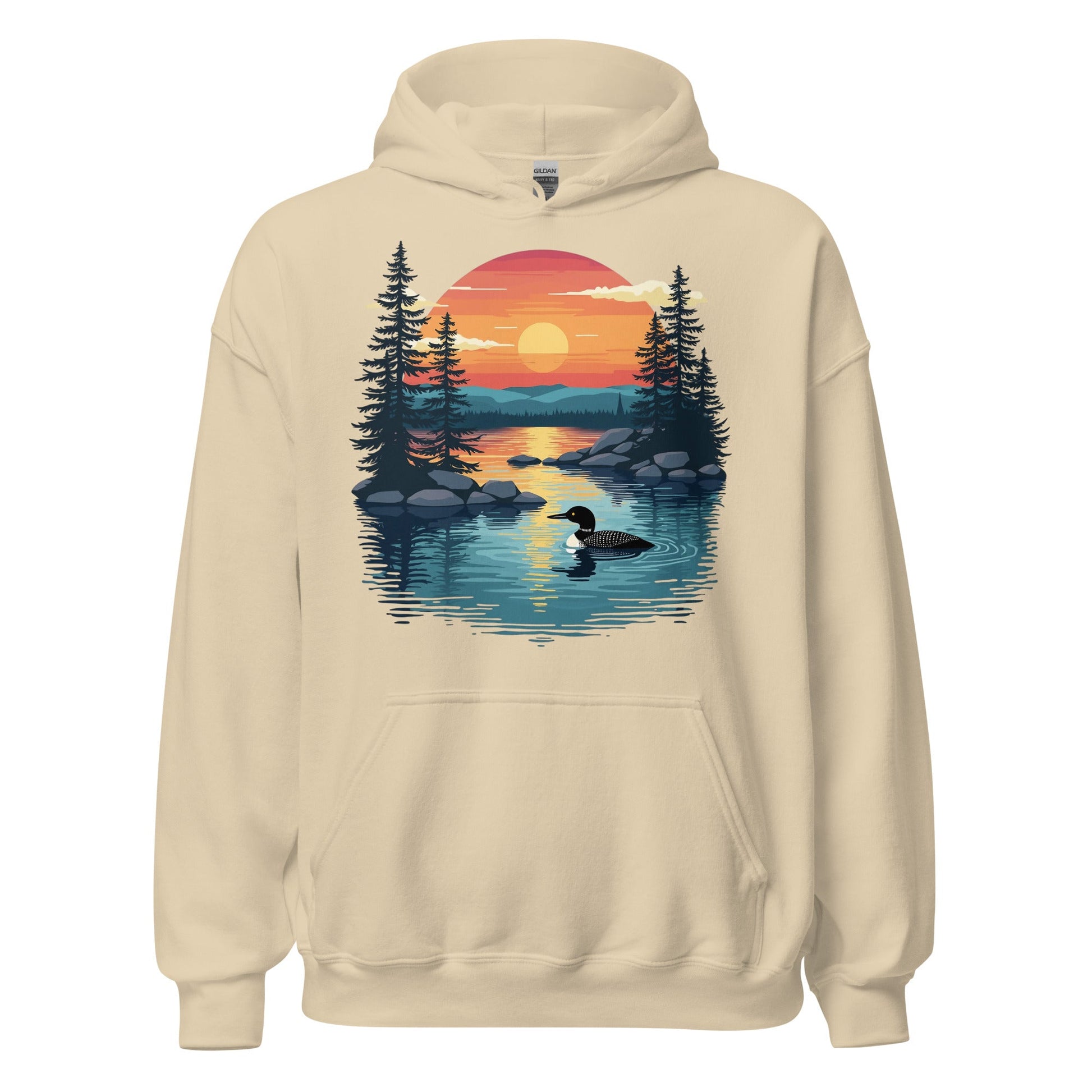 Sunset Duck Men's (Unisex) Hoodie - Hoodies - Discovery Co.