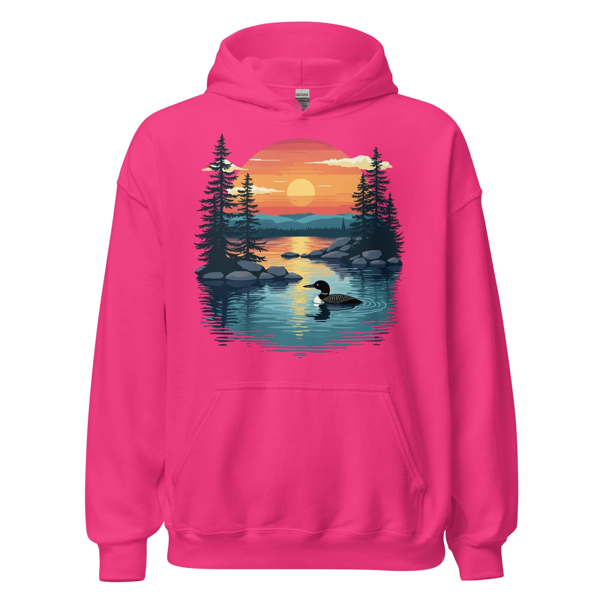 Sunset Duck Men's (Unisex) Hoodie - Hoodies - Discovery Co.