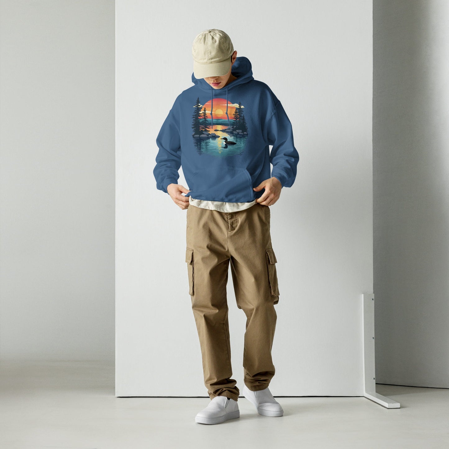 Sunset Duck Men's (Unisex) Hoodie - Hoodies - Discovery Co.