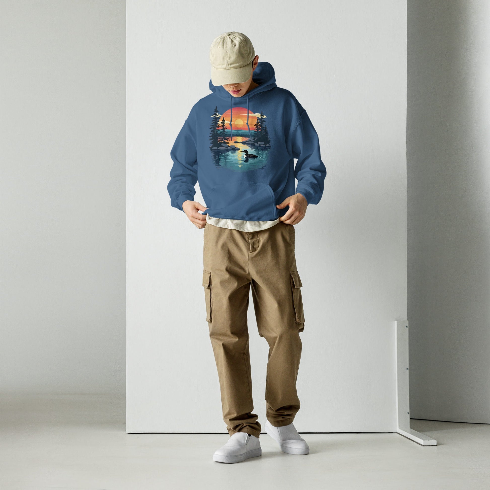 Sunset Duck Men's (Unisex) Hoodie - Hoodies - Discovery Co.