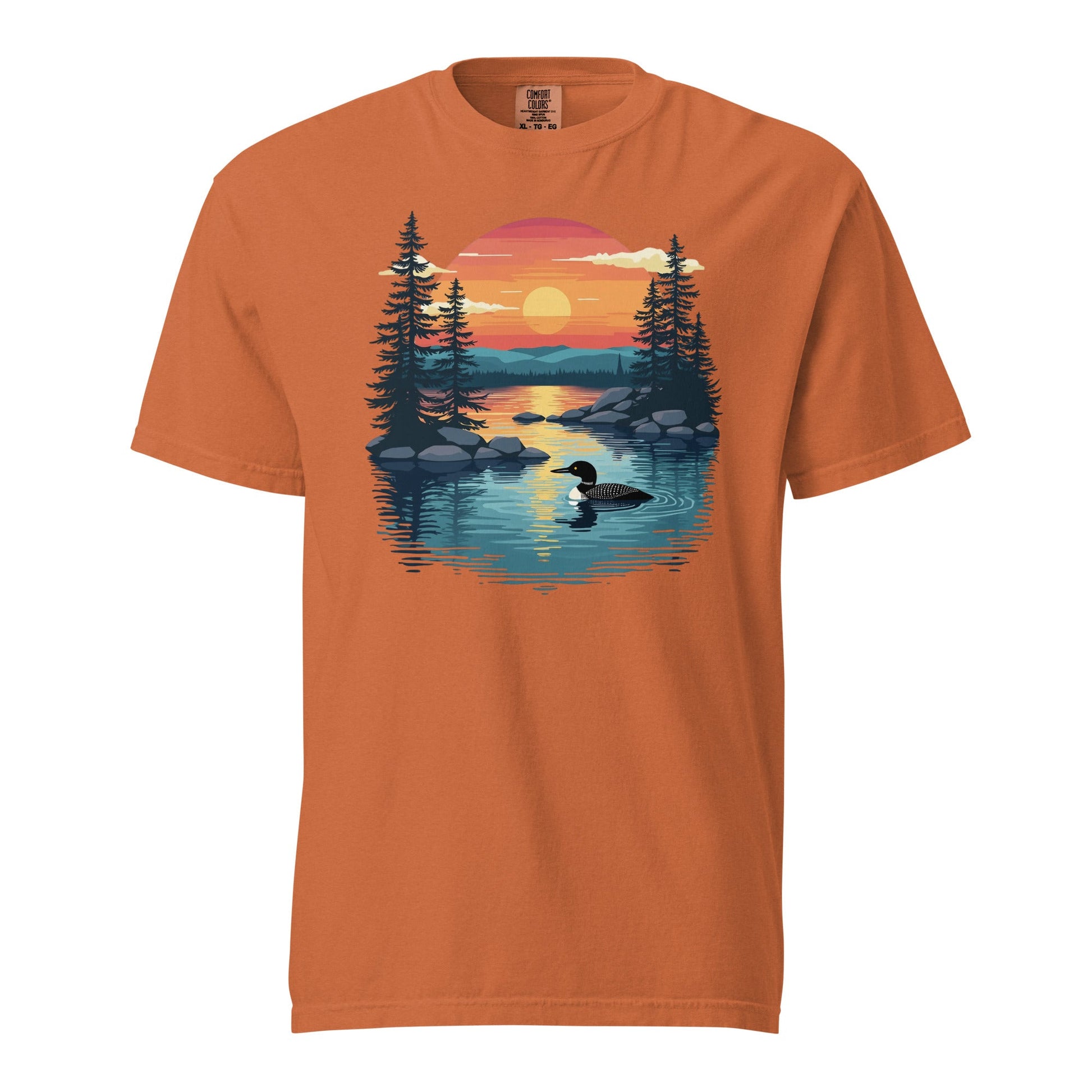 Sunset Duck Men's (Unisex) Premium Tee - Men's Shirts - Discovery Co.