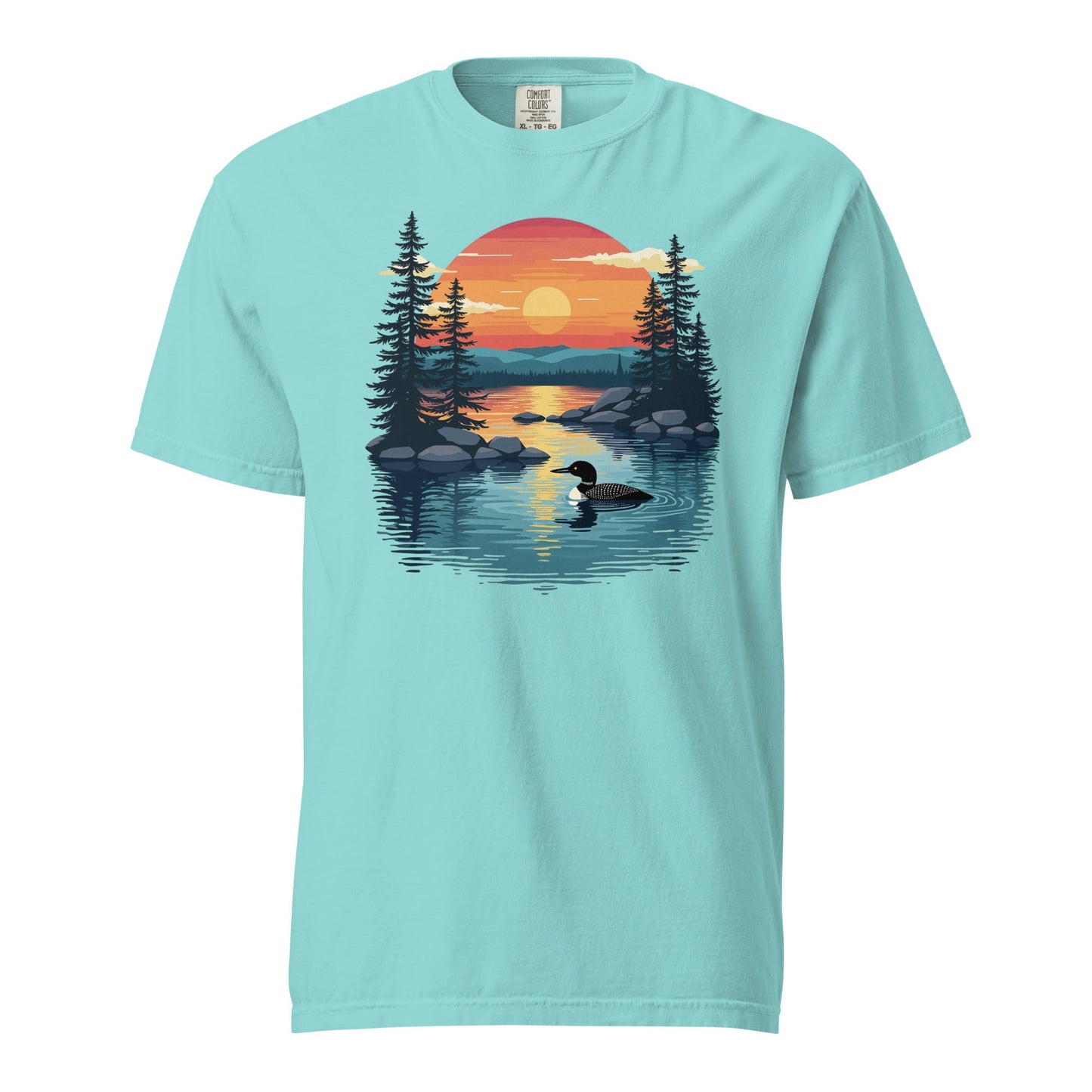 Sunset Duck Men's (Unisex) Premium Tee - Men's Shirts - Discovery Co.
