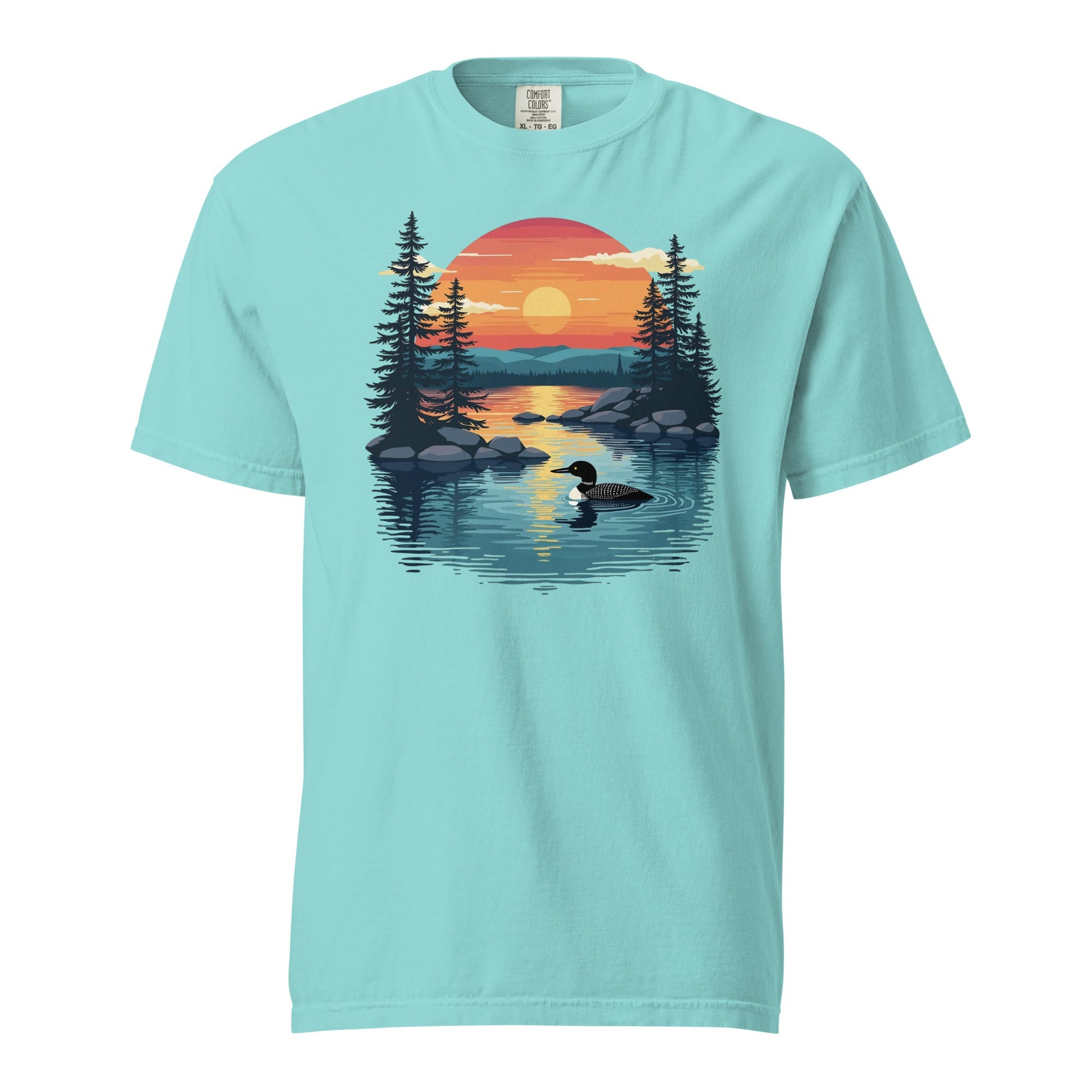 Sunset Duck Men's (Unisex) Premium Tee - Men's Shirts - Discovery Co.