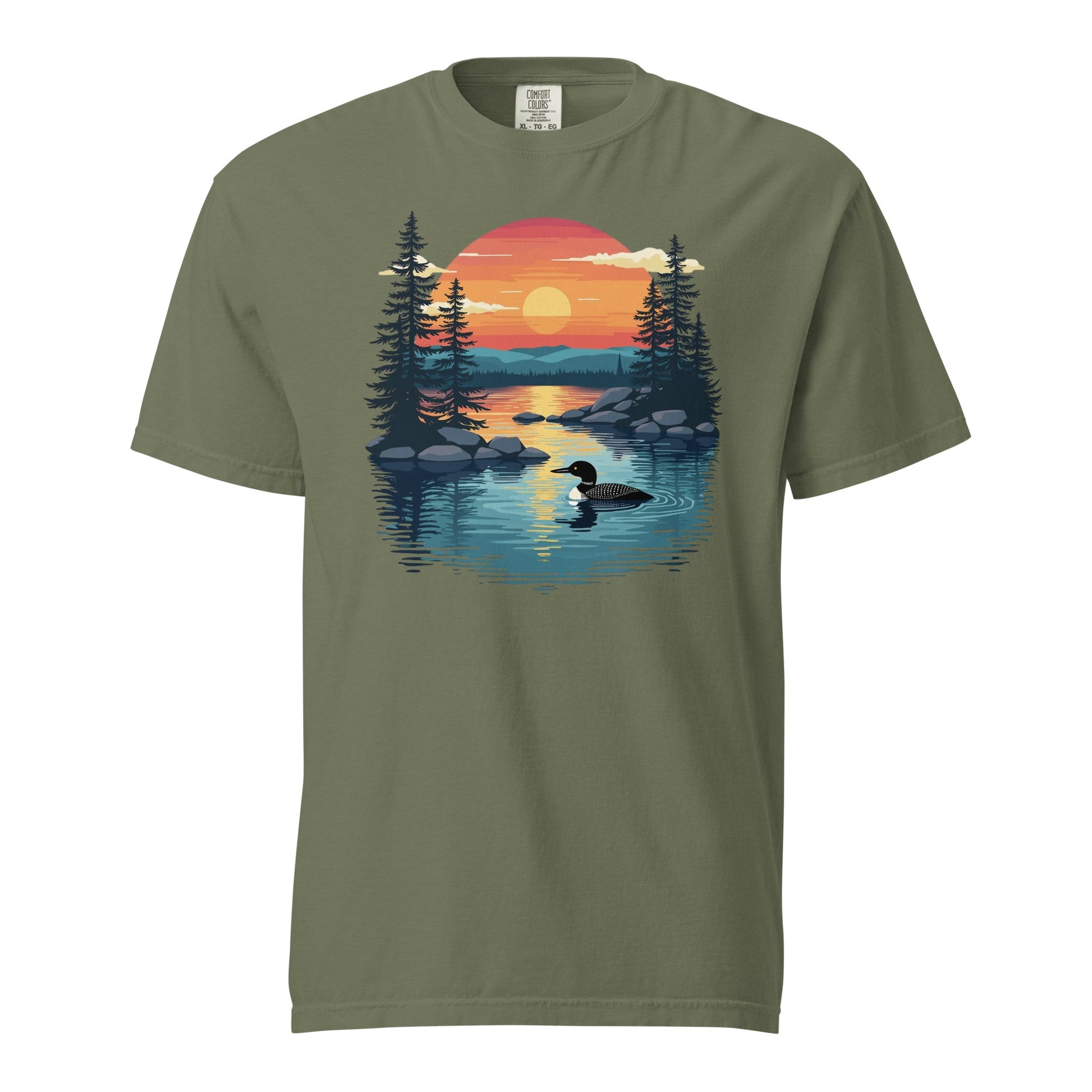 Sunset Duck Men's (Unisex) Premium Tee - Men's Shirts - Discovery Co.