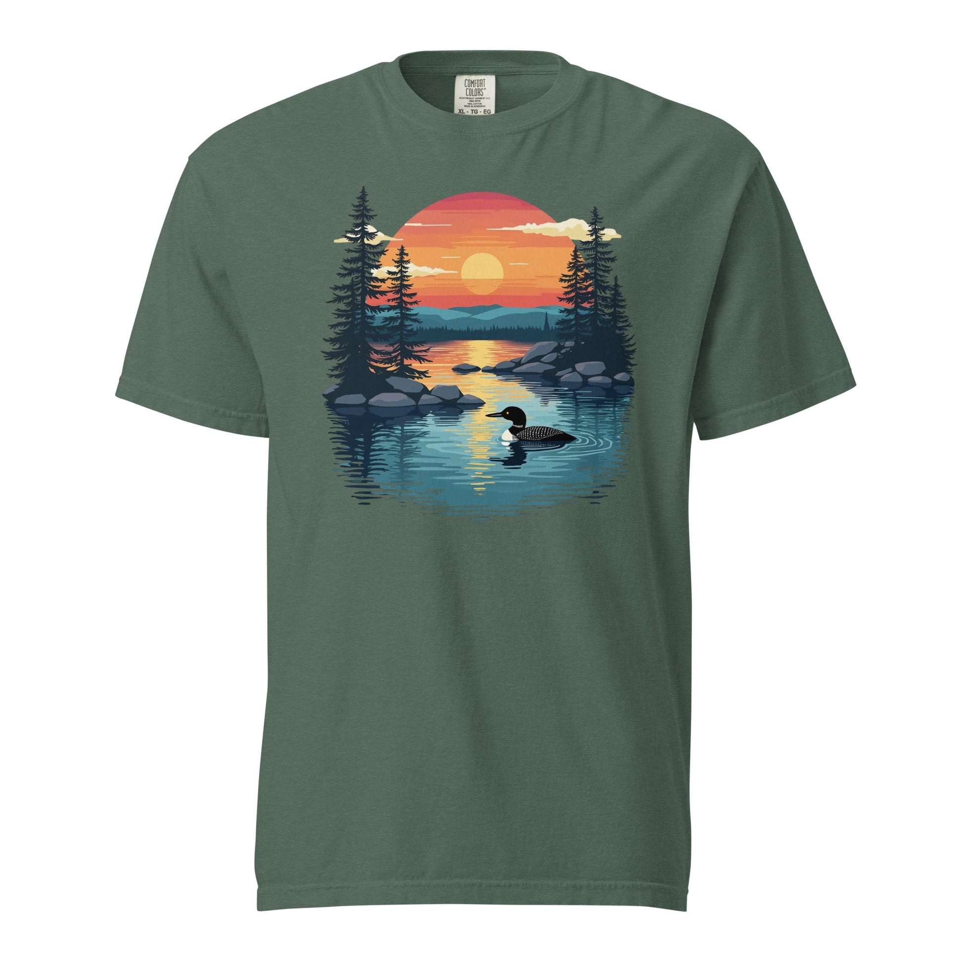 Sunset Duck Men's (Unisex) Premium Tee - Men's Shirts - Discovery Co.