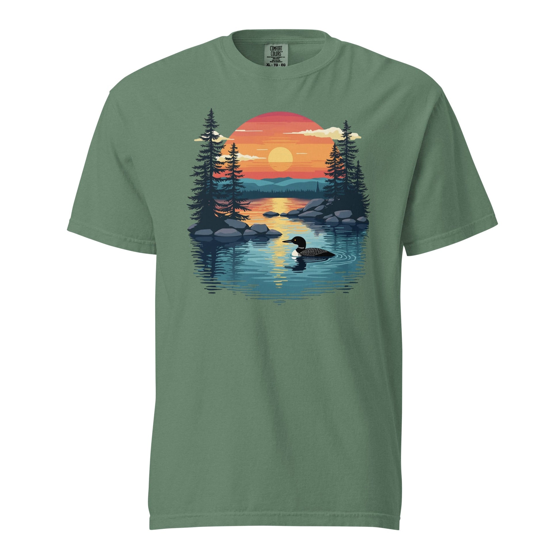 Sunset Duck Men's (Unisex) Premium Tee - Men's Shirts - Discovery Co.