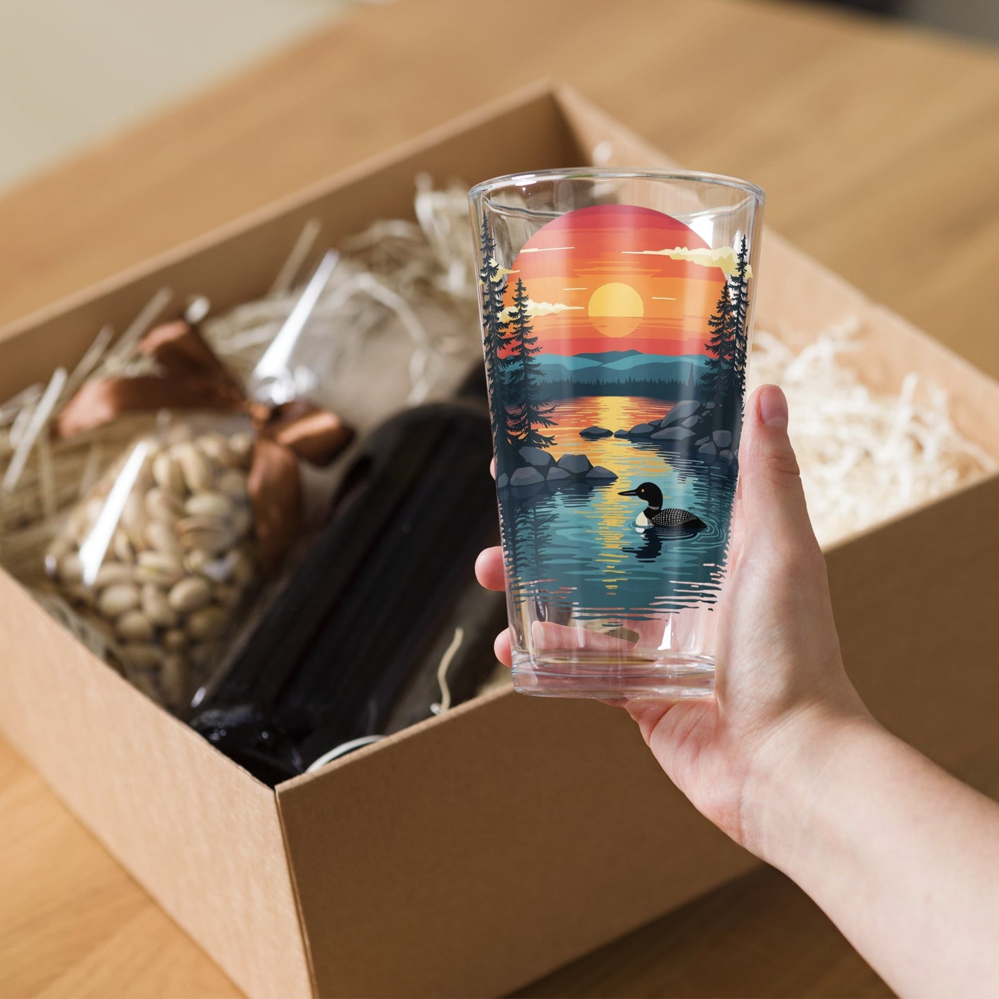 Sunset Duck Pint Glass - Beer Glass - Discovery Co.