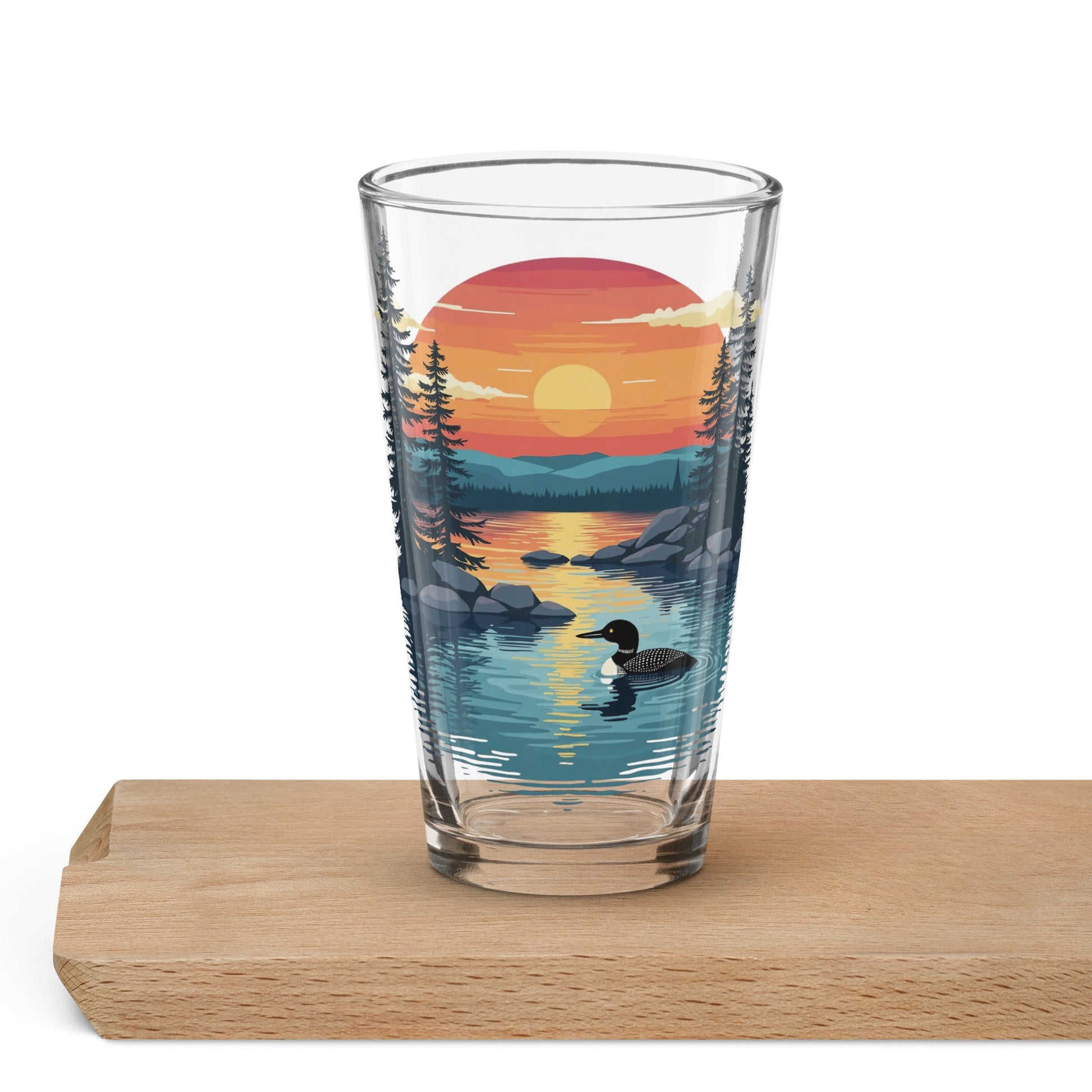 Sunset Duck Pint Glass - Beer Glass - Discovery Co.