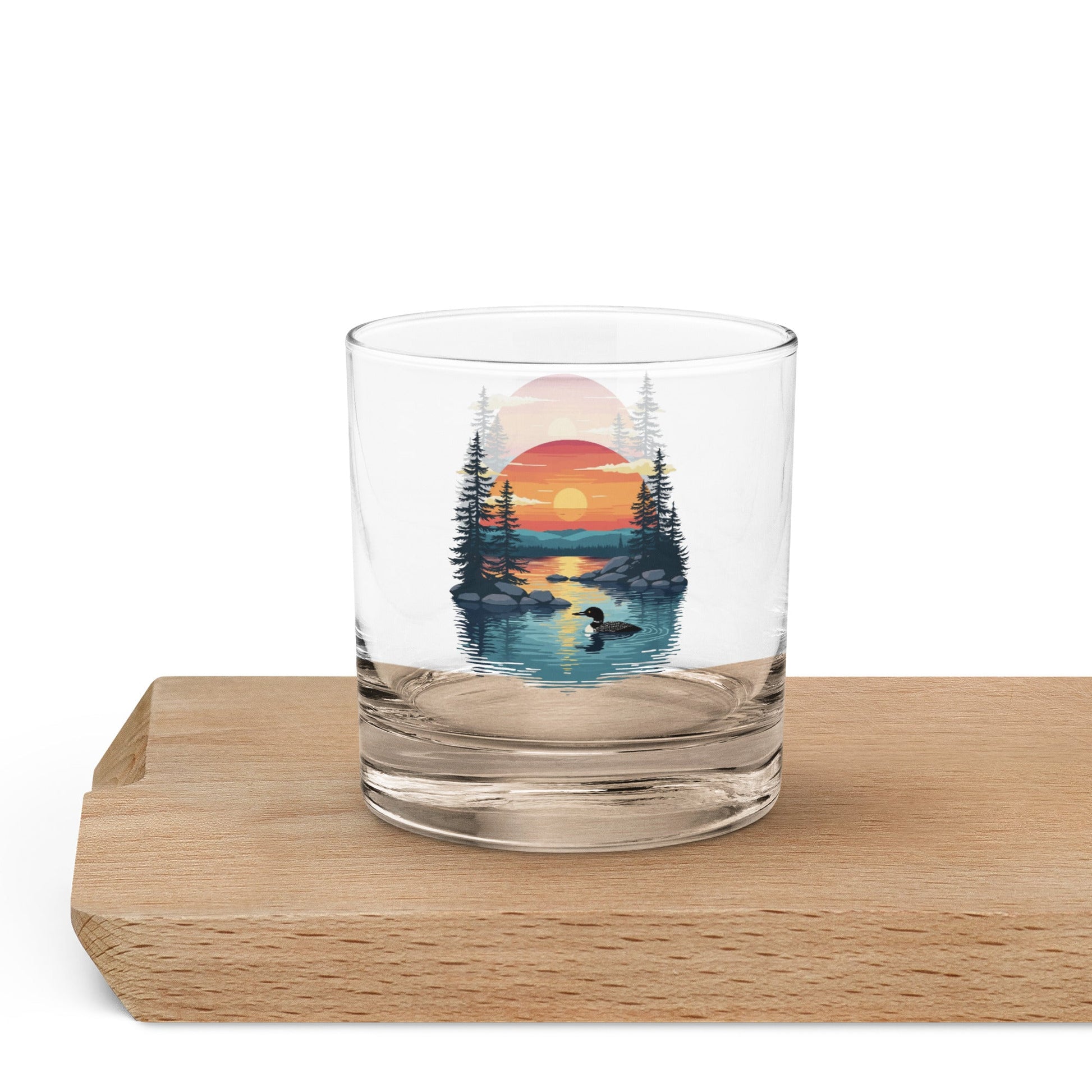 Sunset Duck Rocks Glass - Rocks Glass - Discovery Co.
