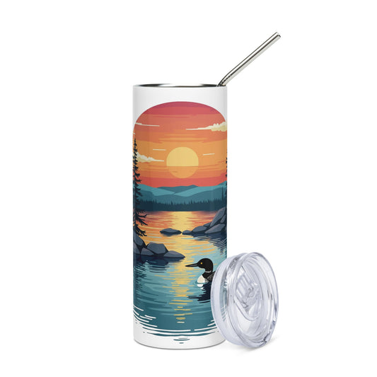 Sunset Duck Stainless Steel Tumbler - Steel Tumbler - Discovery Co.