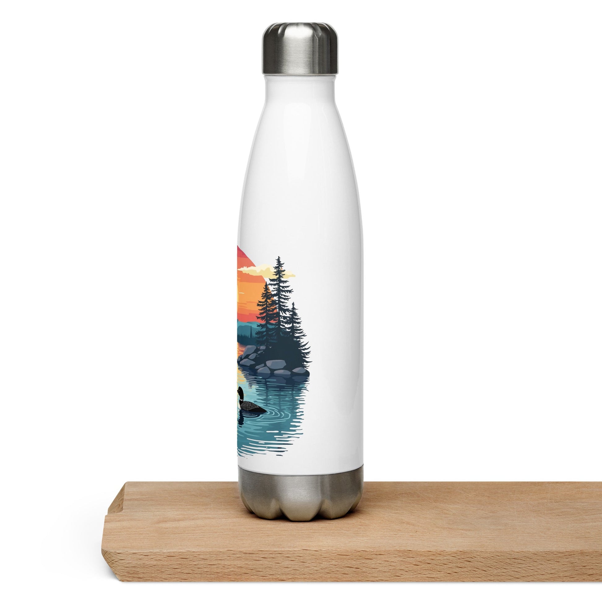 Sunset Duck Stainless Steel Water Bottle - Stainless Steel Water Bottle - Discovery Co.