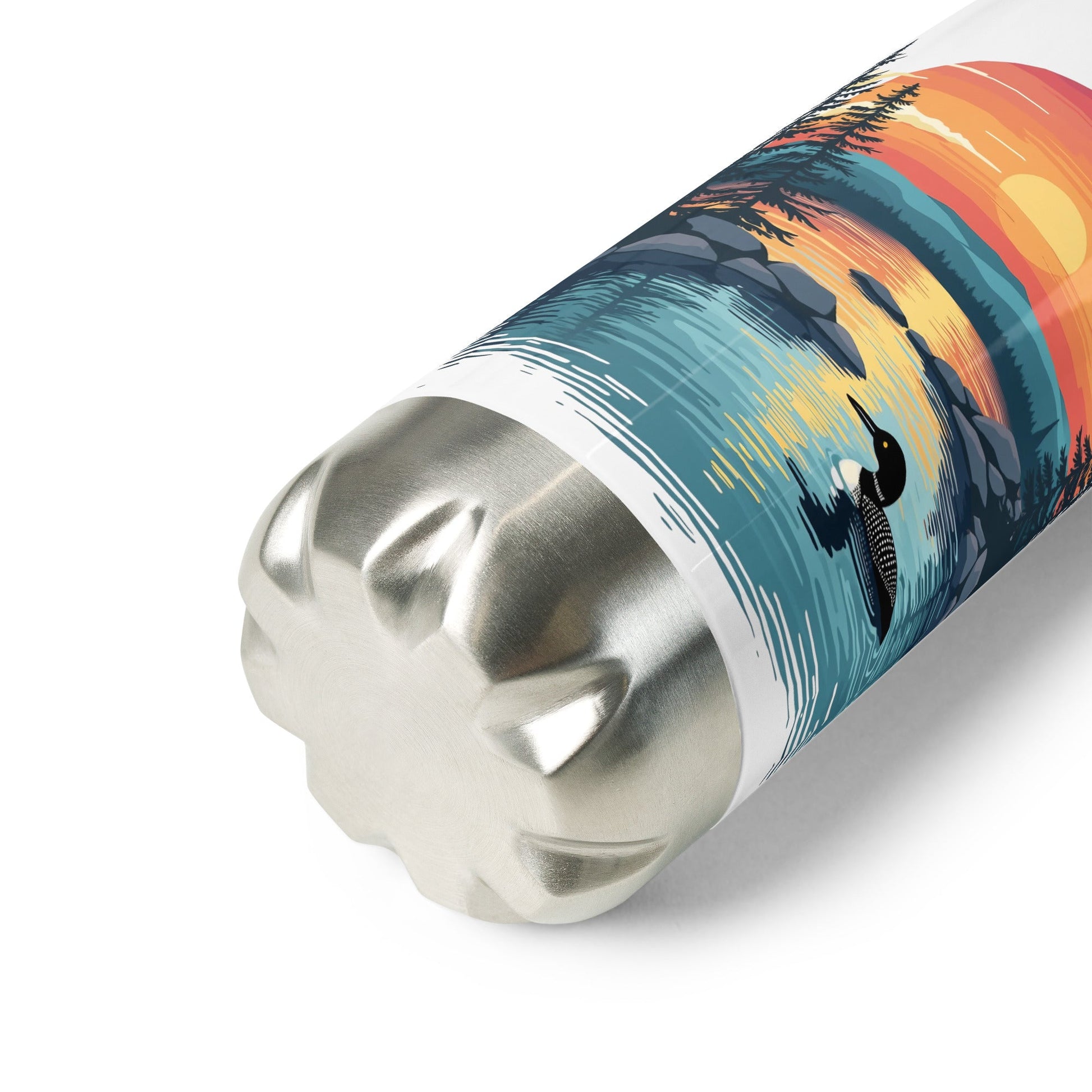 Sunset Duck Stainless Steel Water Bottle - Stainless Steel Water Bottle - Discovery Co.