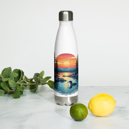 Sunset Duck Stainless Steel Water Bottle - Stainless Steel Water Bottle - Discovery Co.