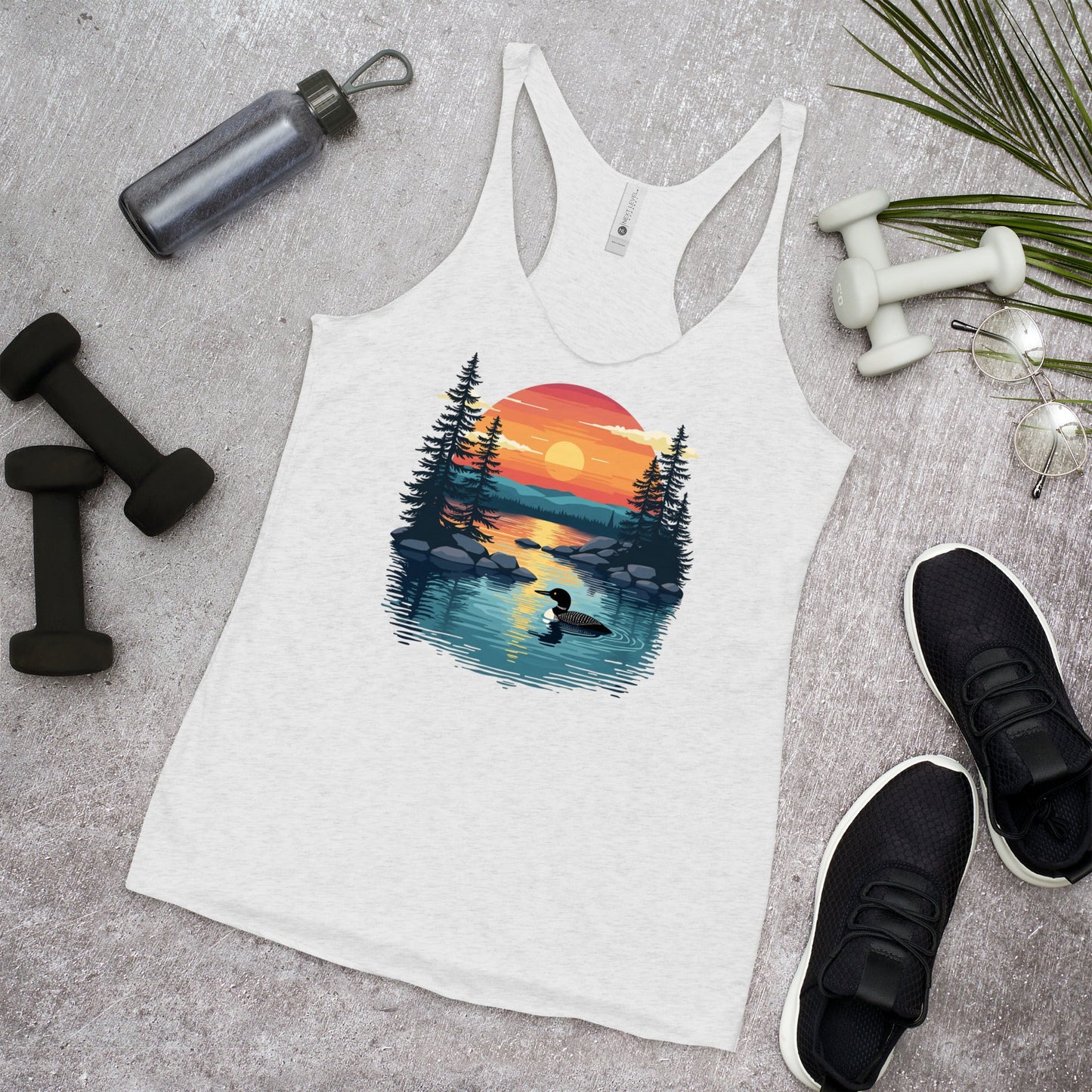 Sunset Duck Women's Racerback Tank - Women's Shirts - Discovery Co.
