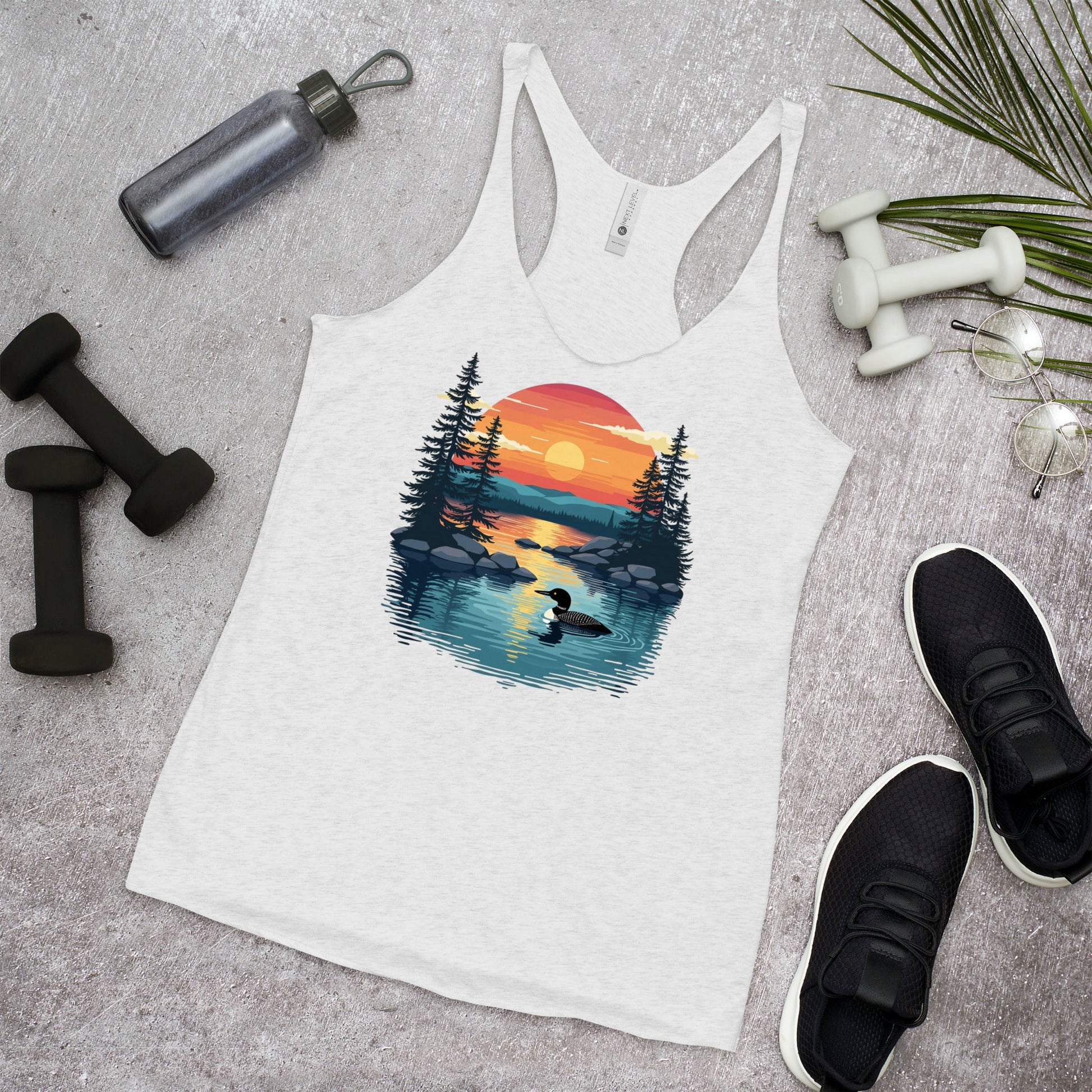 Sunset Duck Women's Racerback Tank - Women's Shirts - Discovery Co.