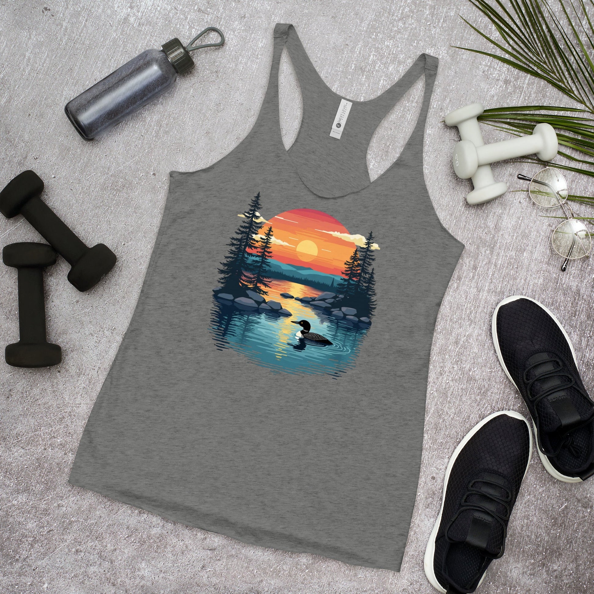 Sunset Duck Women's Racerback Tank - Women's Shirts - Discovery Co.