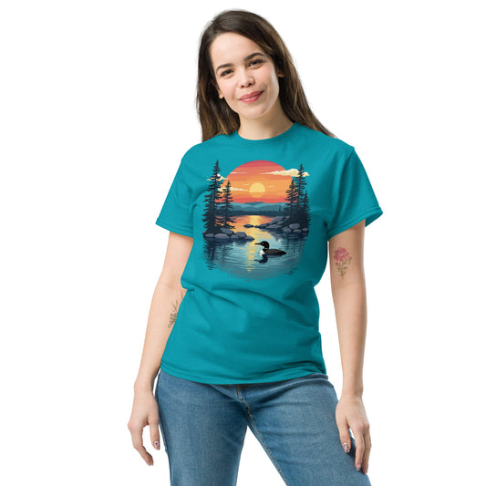 Sunset Duck Women's (Unisex) Classic Tee - Women's Shirts - Discovery Co.