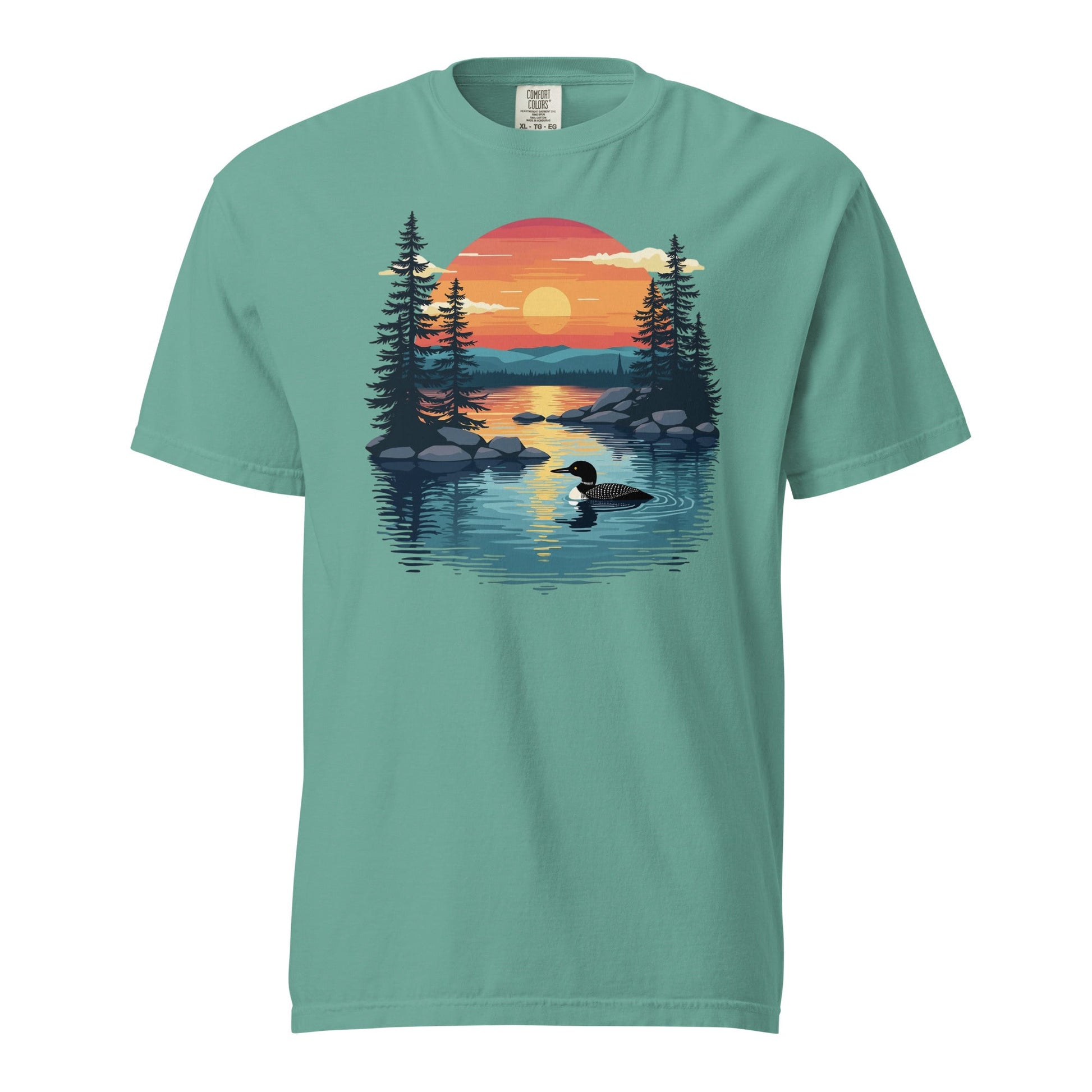 Sunset Duck Women's (Unisex) Premium Tee - Women's Shirts - Discovery Co.