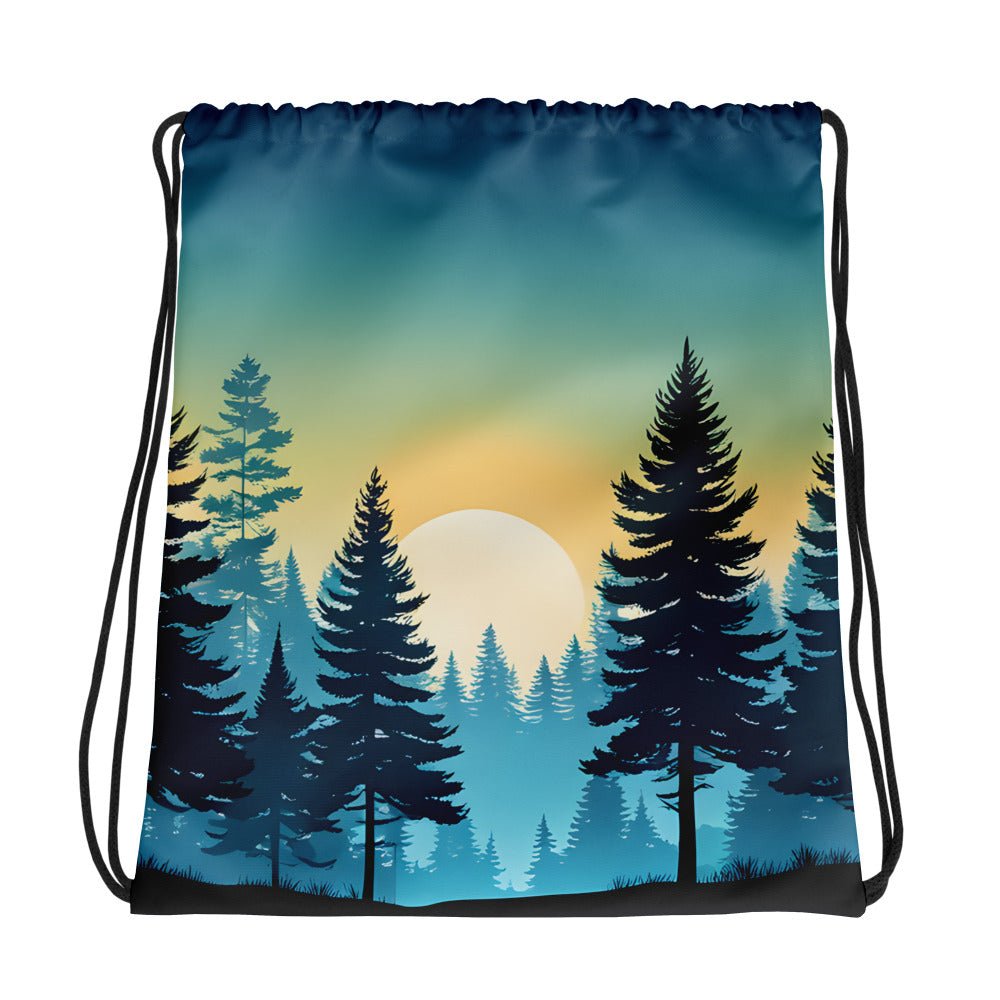 Sunset Forest Drawstring Bag - Drawstring Bag - Discovery Co.