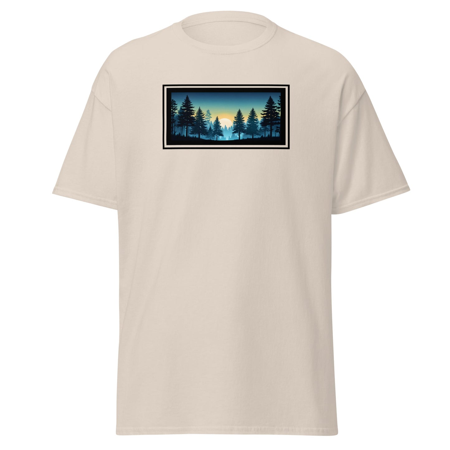 Sunset Forest Outlined Men's (Unisex) Classic Tee - Men's Shirts - Discovery Co.