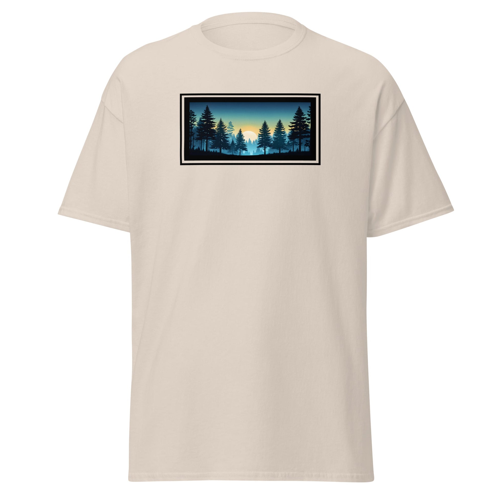 Sunset Forest Outlined Men's (Unisex) Classic Tee - Men's Shirts - Discovery Co.