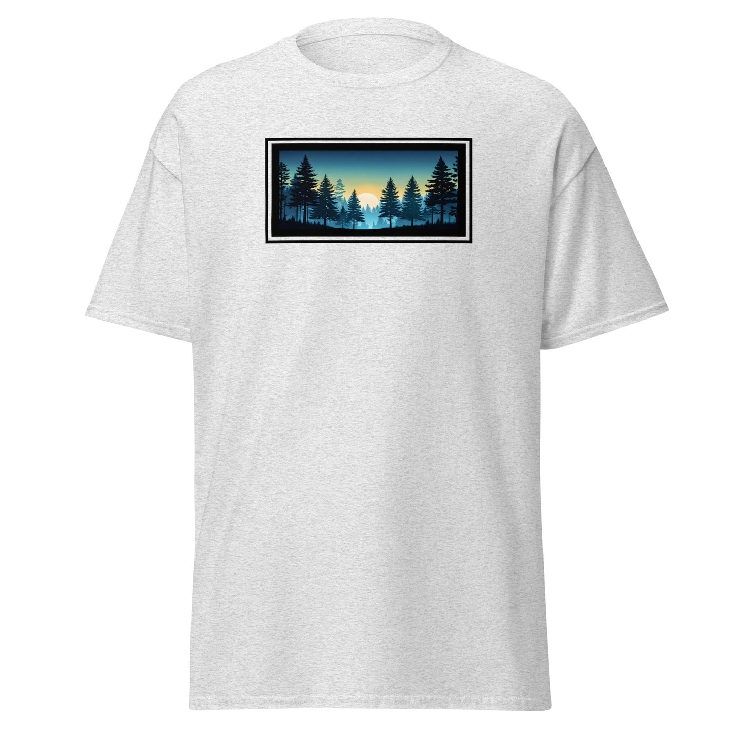 Sunset Forest Outlined Men's (Unisex) Classic Tee - Men's Shirts - Discovery Co.