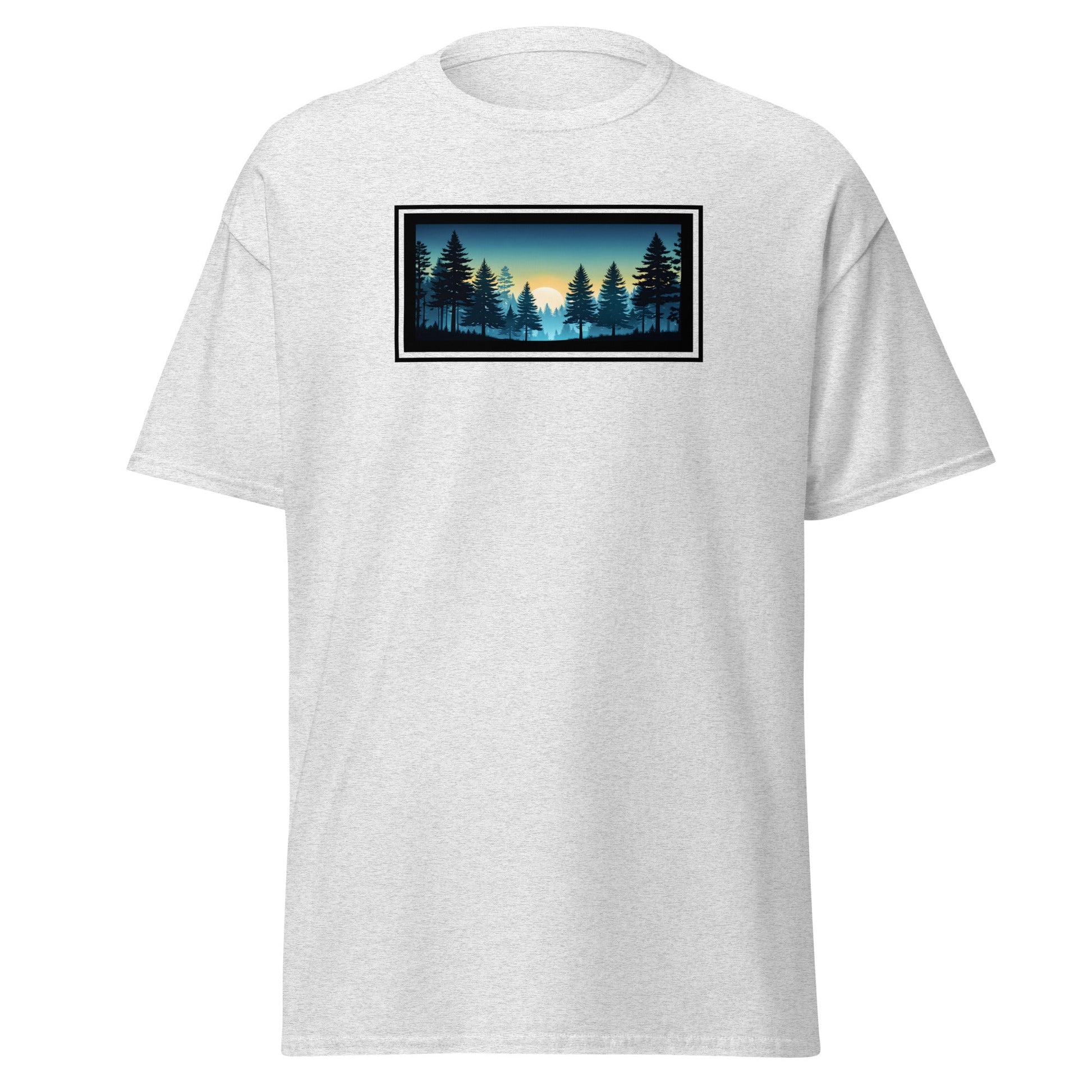 Sunset Forest Outlined Men's (Unisex) Classic Tee - Men's Shirts - Discovery Co.