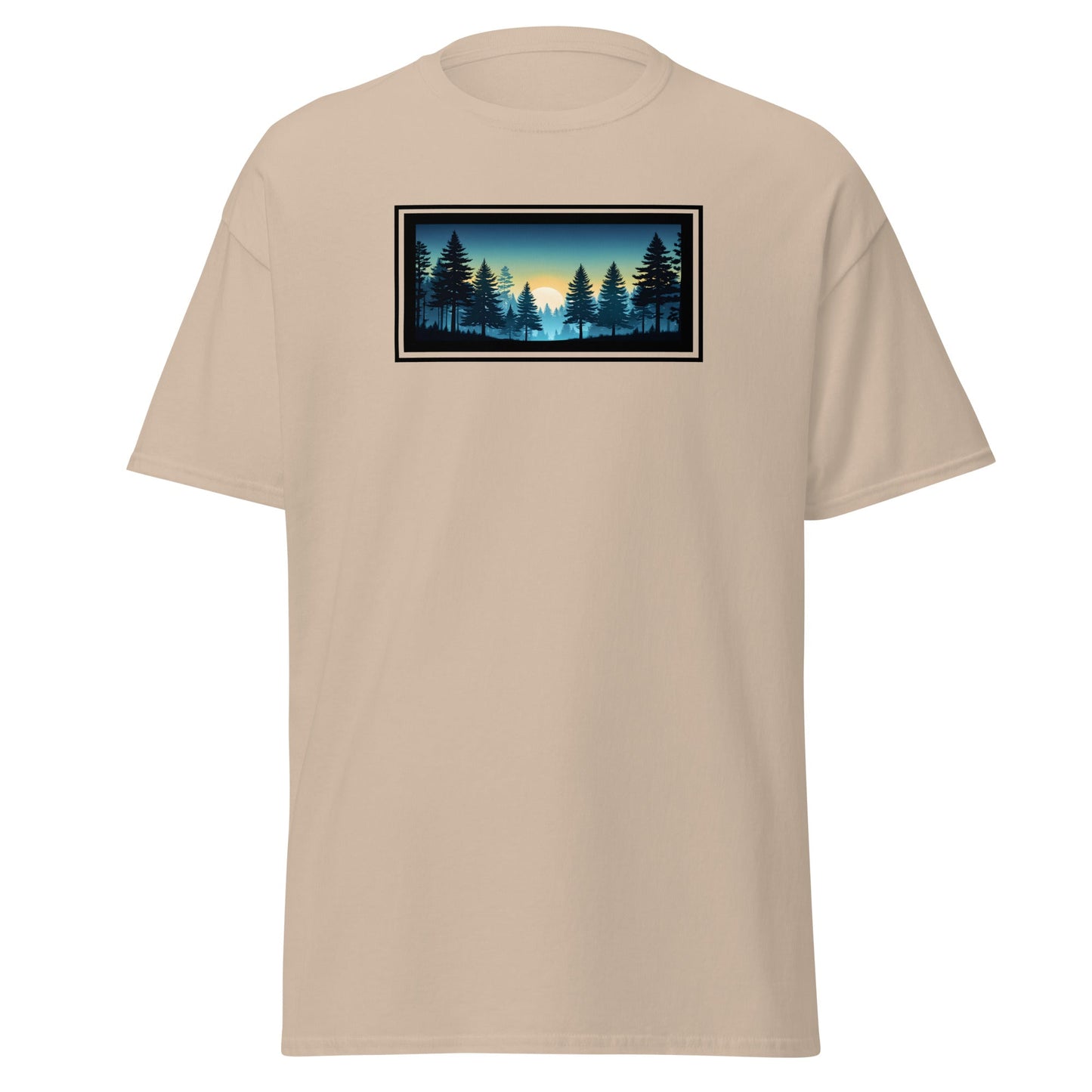 Sunset Forest Outlined Men's (Unisex) Classic Tee - Men's Shirts - Discovery Co.