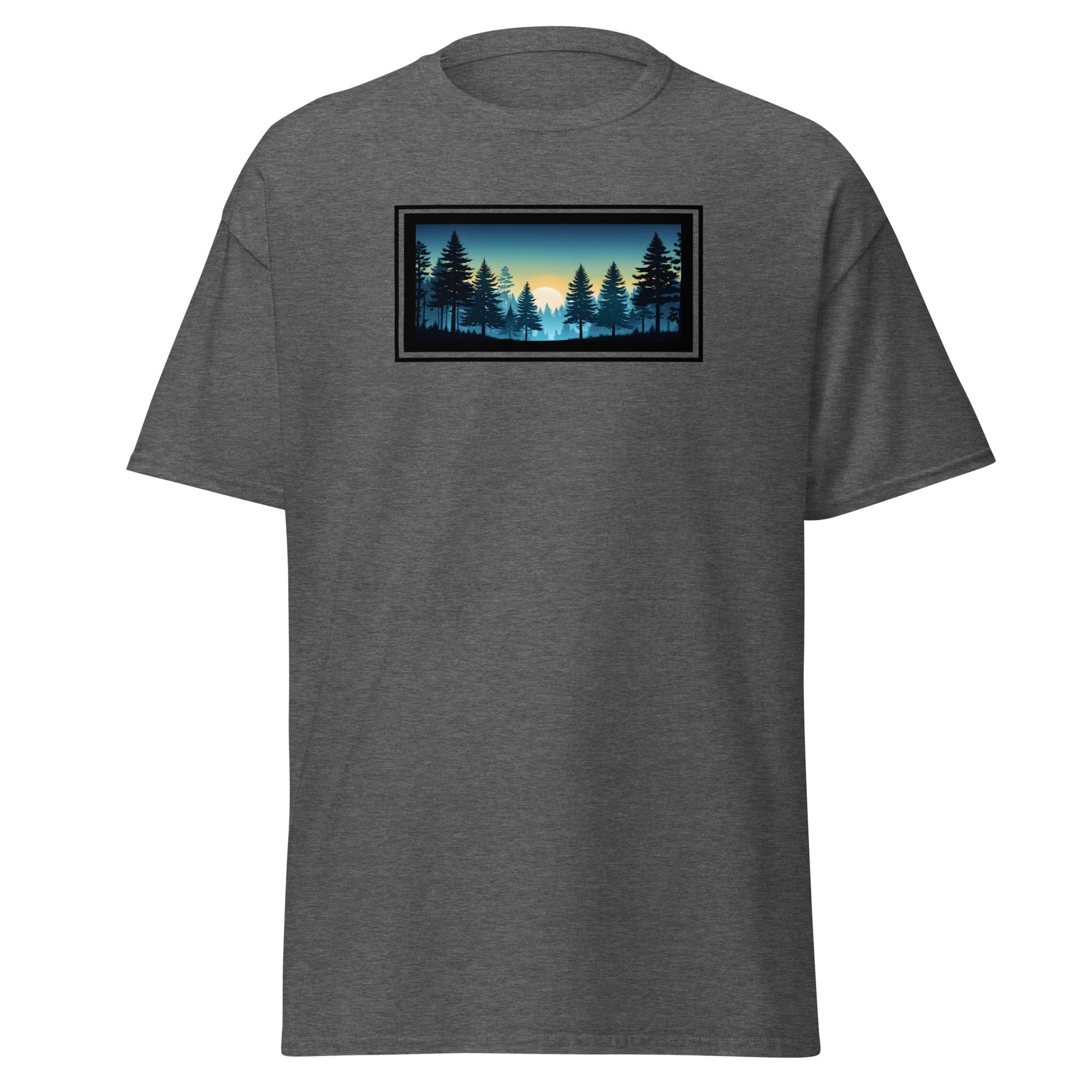 Sunset Forest Outlined Men's (Unisex) Classic Tee - Men's Shirts - Discovery Co.