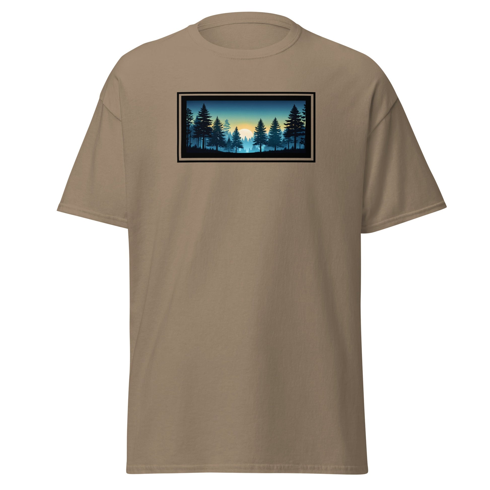 Sunset Forest Outlined Men's (Unisex) Classic Tee - Men's Shirts - Discovery Co.