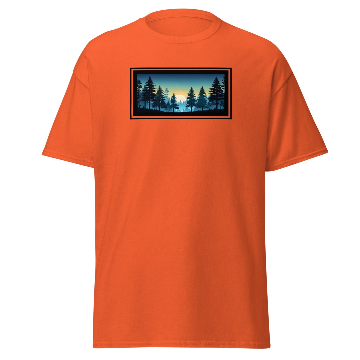 Sunset Forest Outlined Men's (Unisex) Classic Tee - Men's Shirts - Discovery Co.