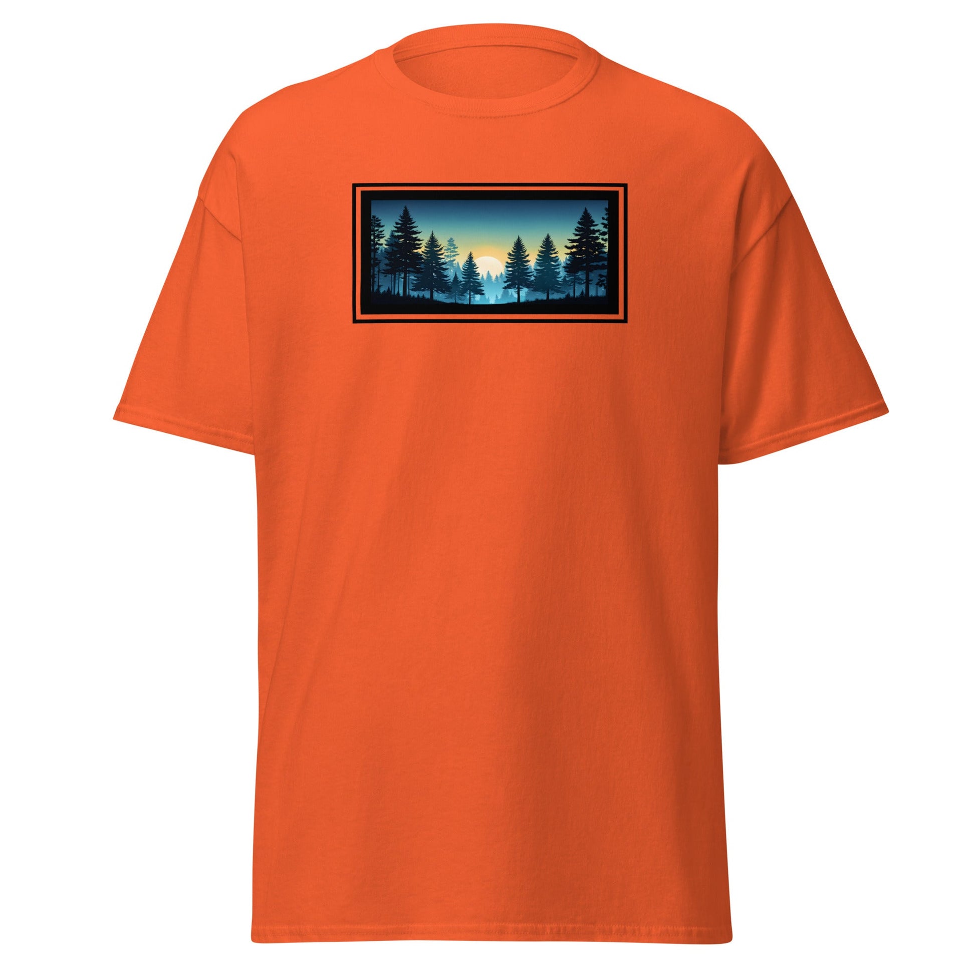 Sunset Forest Outlined Men's (Unisex) Classic Tee - Men's Shirts - Discovery Co.