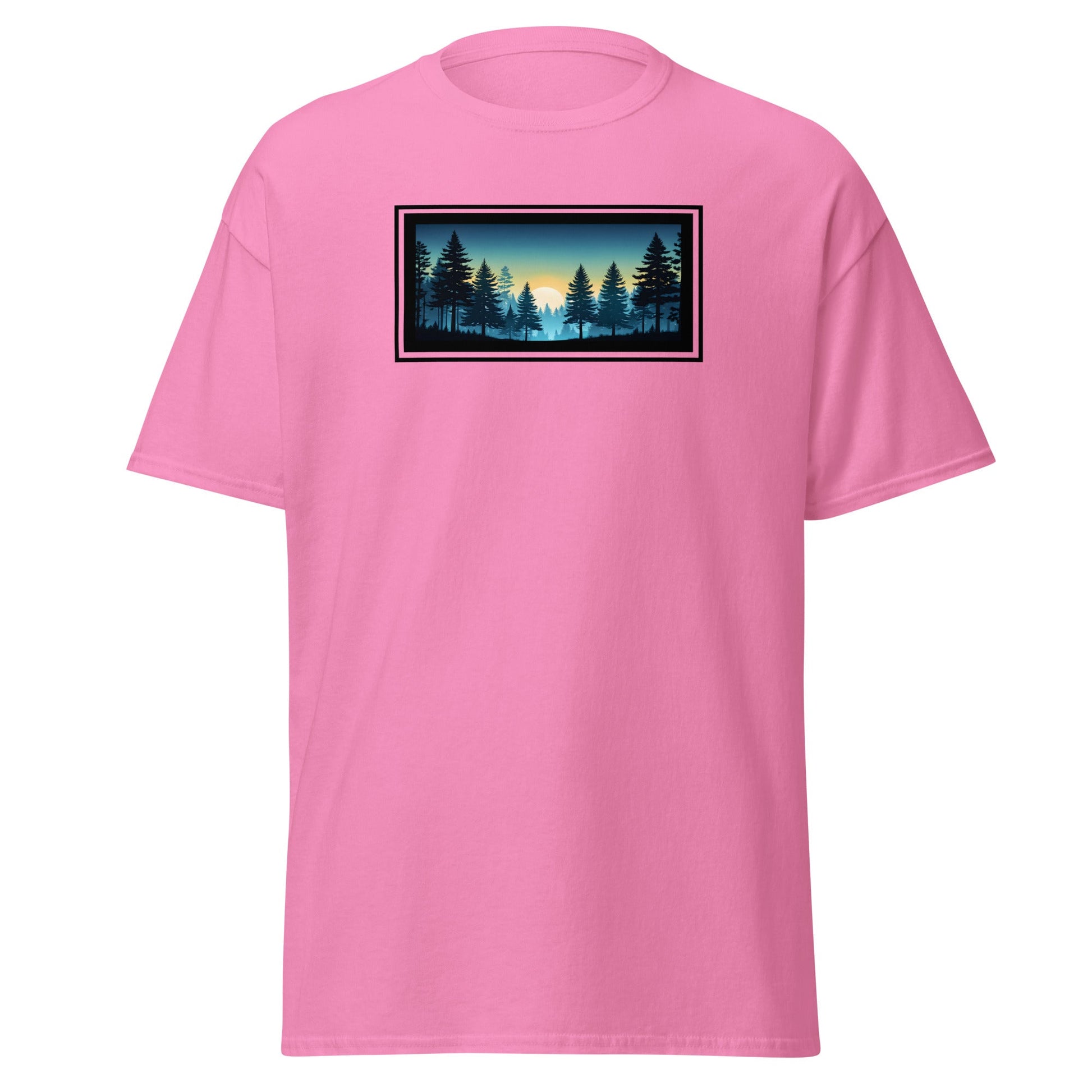Sunset Forest Outlined Men's (Unisex) Classic Tee - Men's Shirts - Discovery Co.