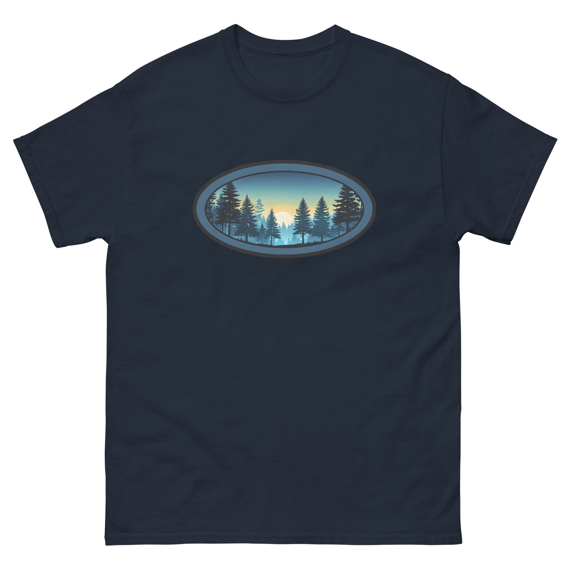 Sunset Forest Oval Women's Classic Tee - Women's Shirts - Discovery Co.