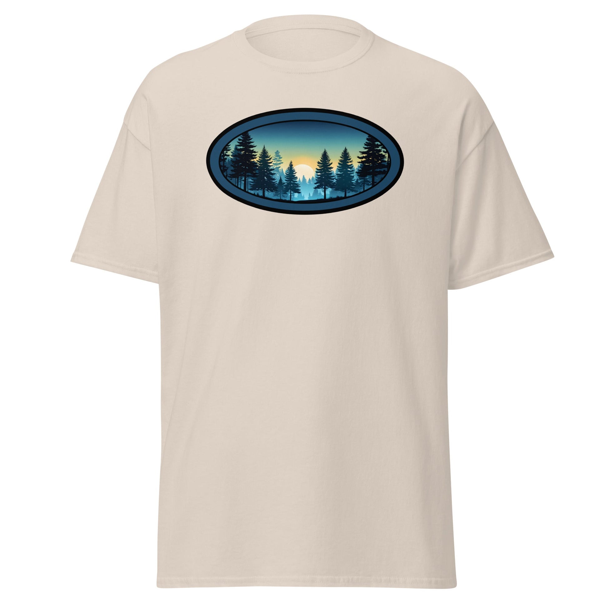 Sunset Forest Oval Women's (Unisex) Classic Tee - Women's Shirts - Discovery Co.