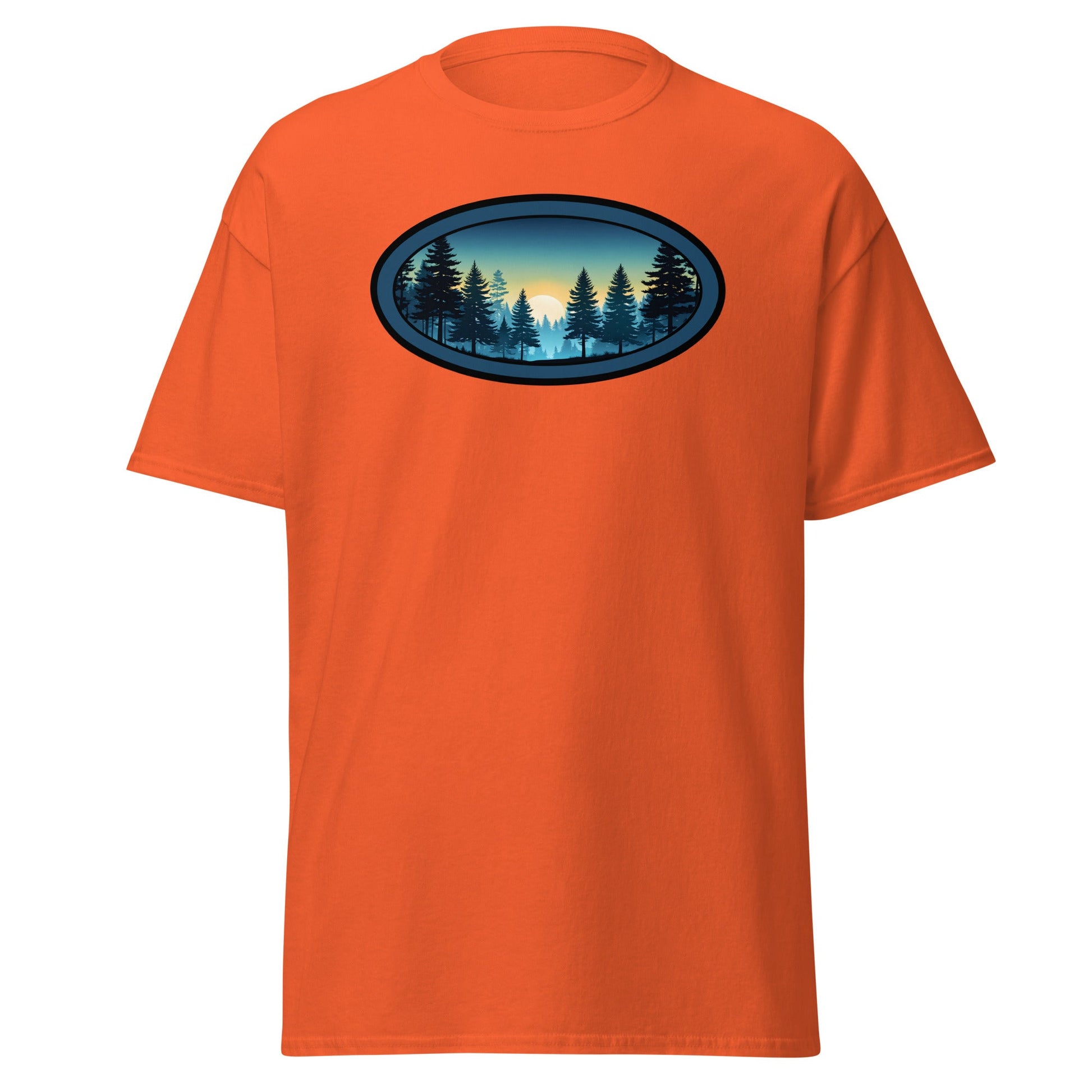 Sunset Forest Oval Women's (Unisex) Classic Tee - Women's Shirts - Discovery Co.