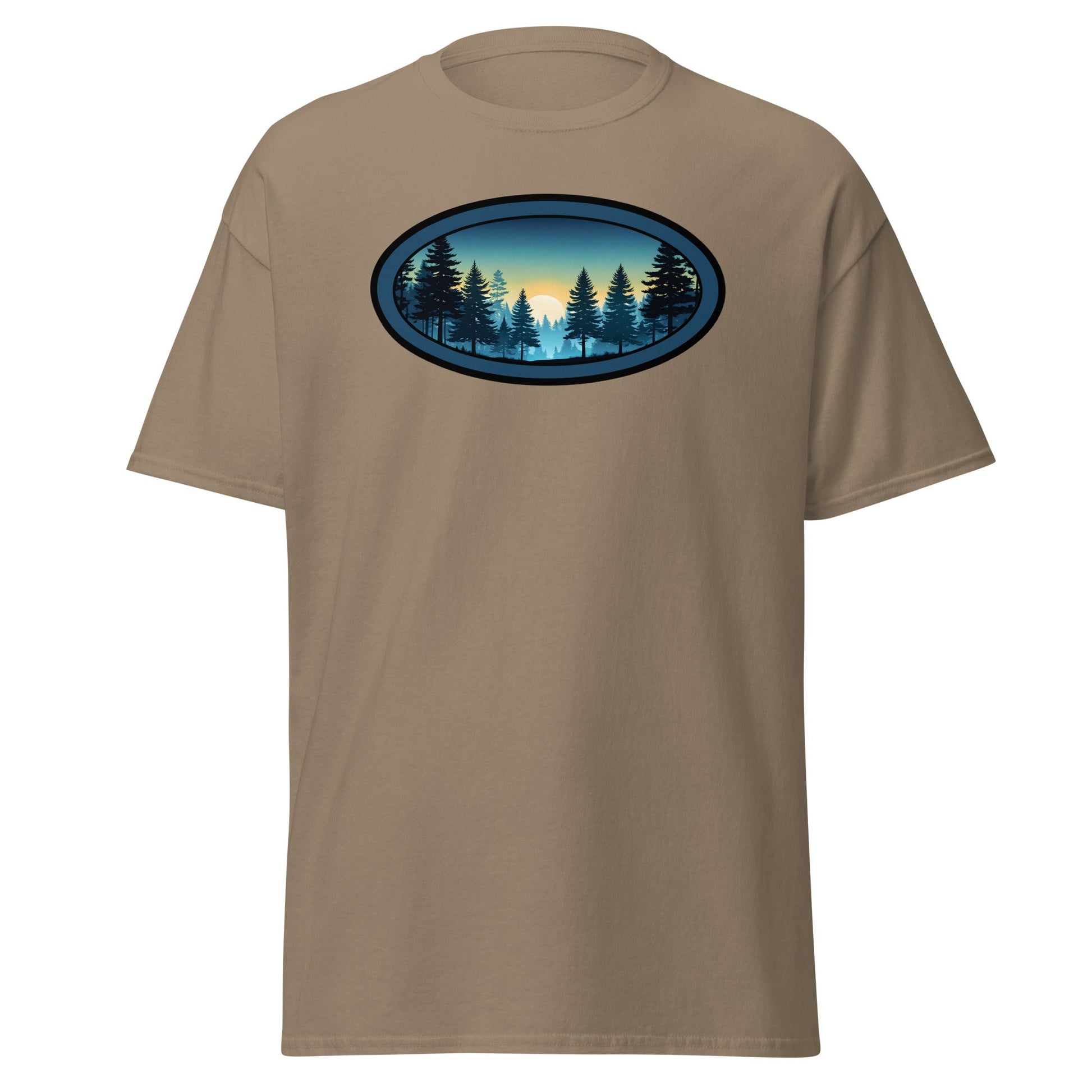 Sunset Forest Oval Women's (Unisex) Classic Tee - Women's Shirts - Discovery Co.