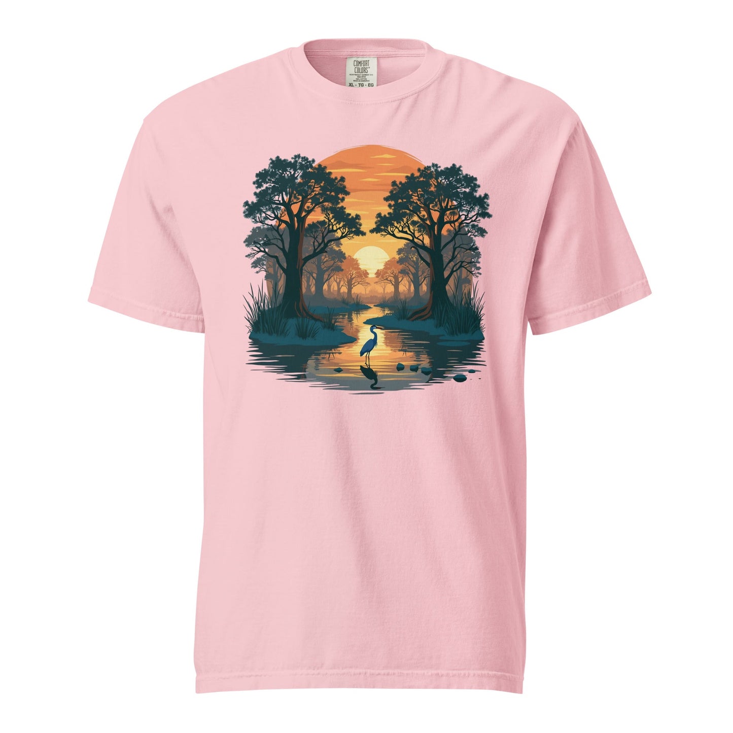 Sunset Heron Men's (Unisex) Premium Tee - Men's Shirts - Discovery Co.