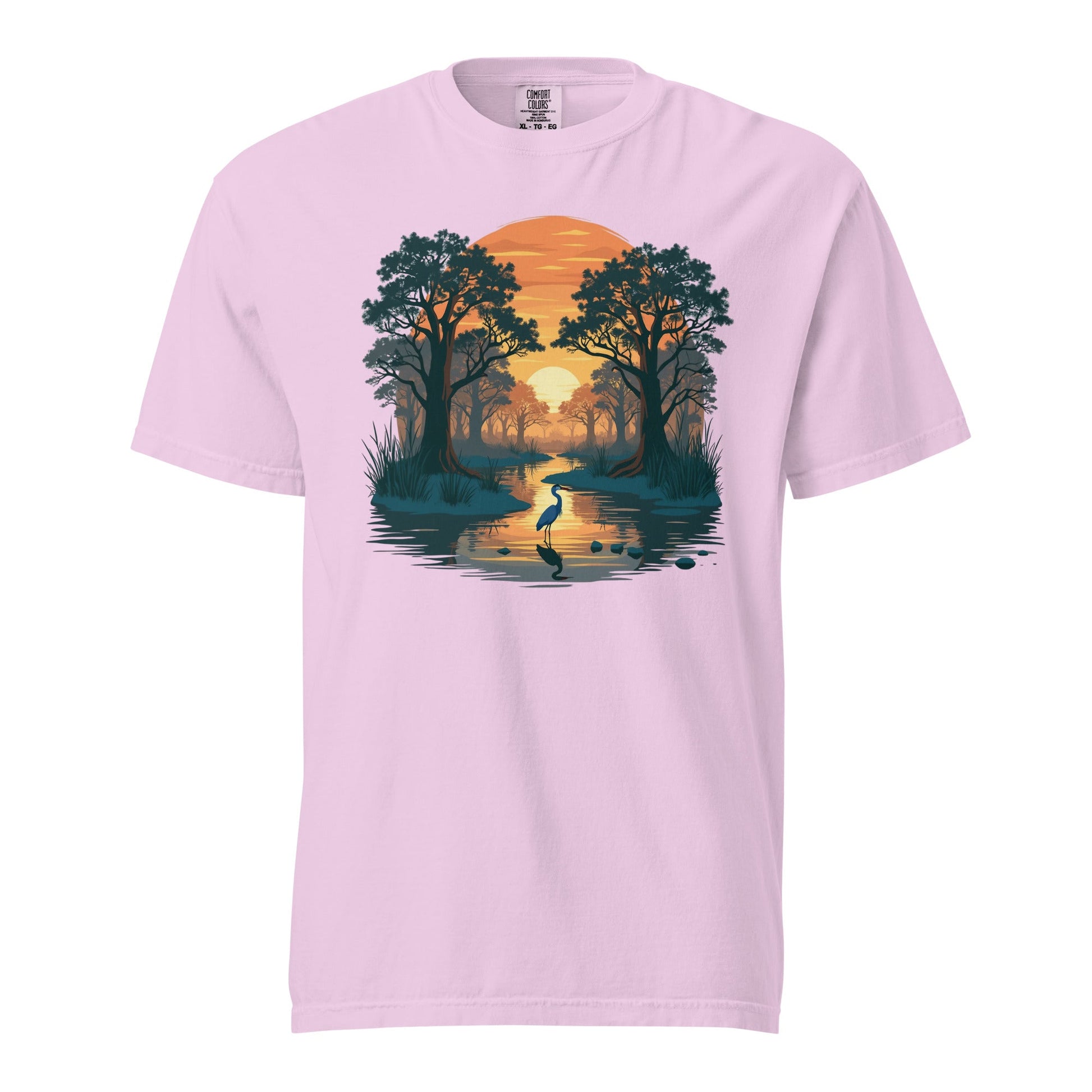 Sunset Heron Men's (Unisex) Premium Tee - Men's Shirts - Discovery Co.