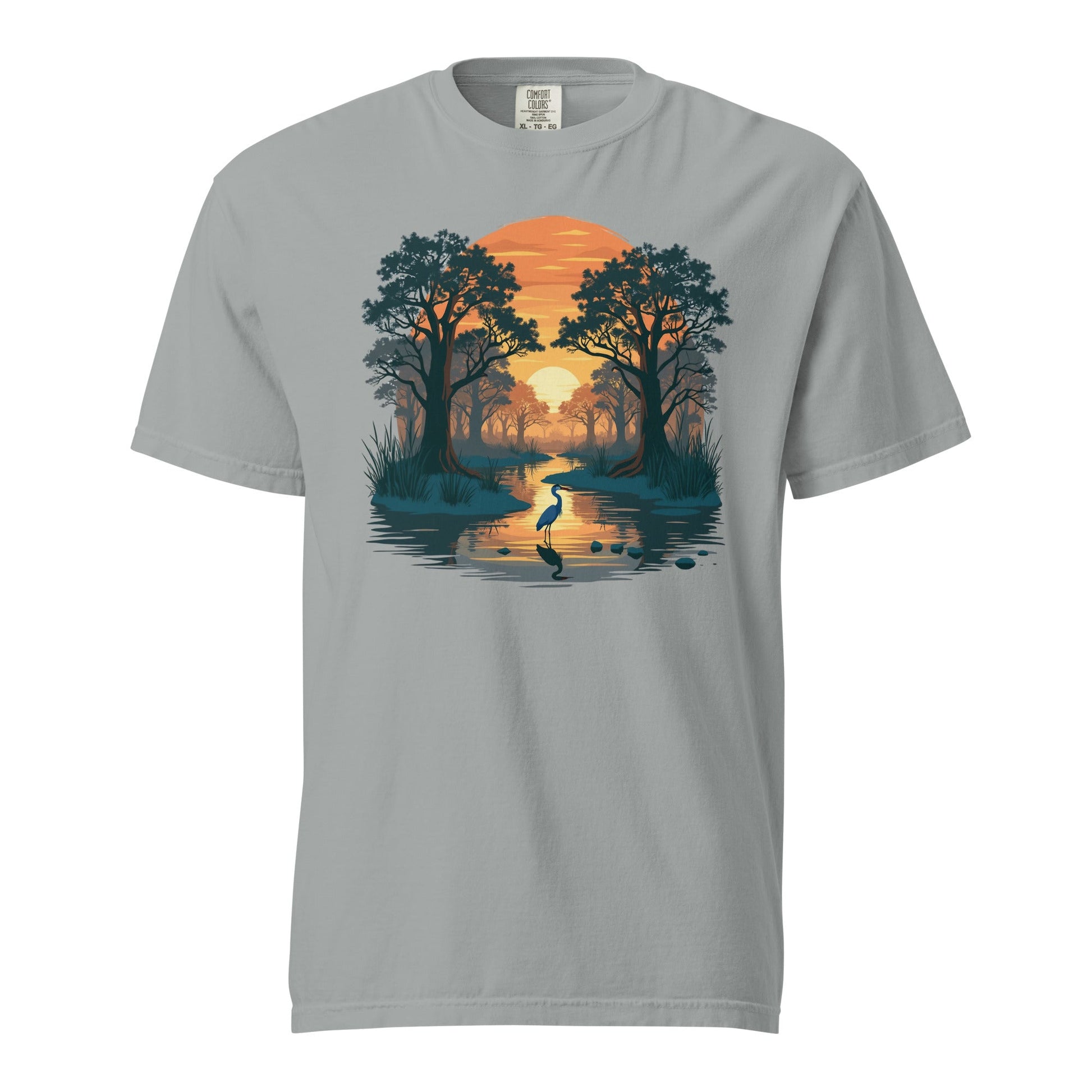 Sunset Heron Men's (Unisex) Premium Tee - Men's Shirts - Discovery Co.