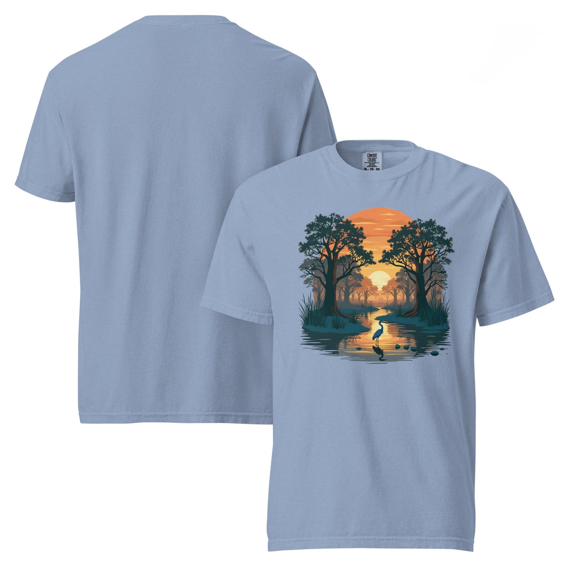 Sunset Heron Women's (Unisex) Premium Tee - Women's Shirts - Discovery Co.