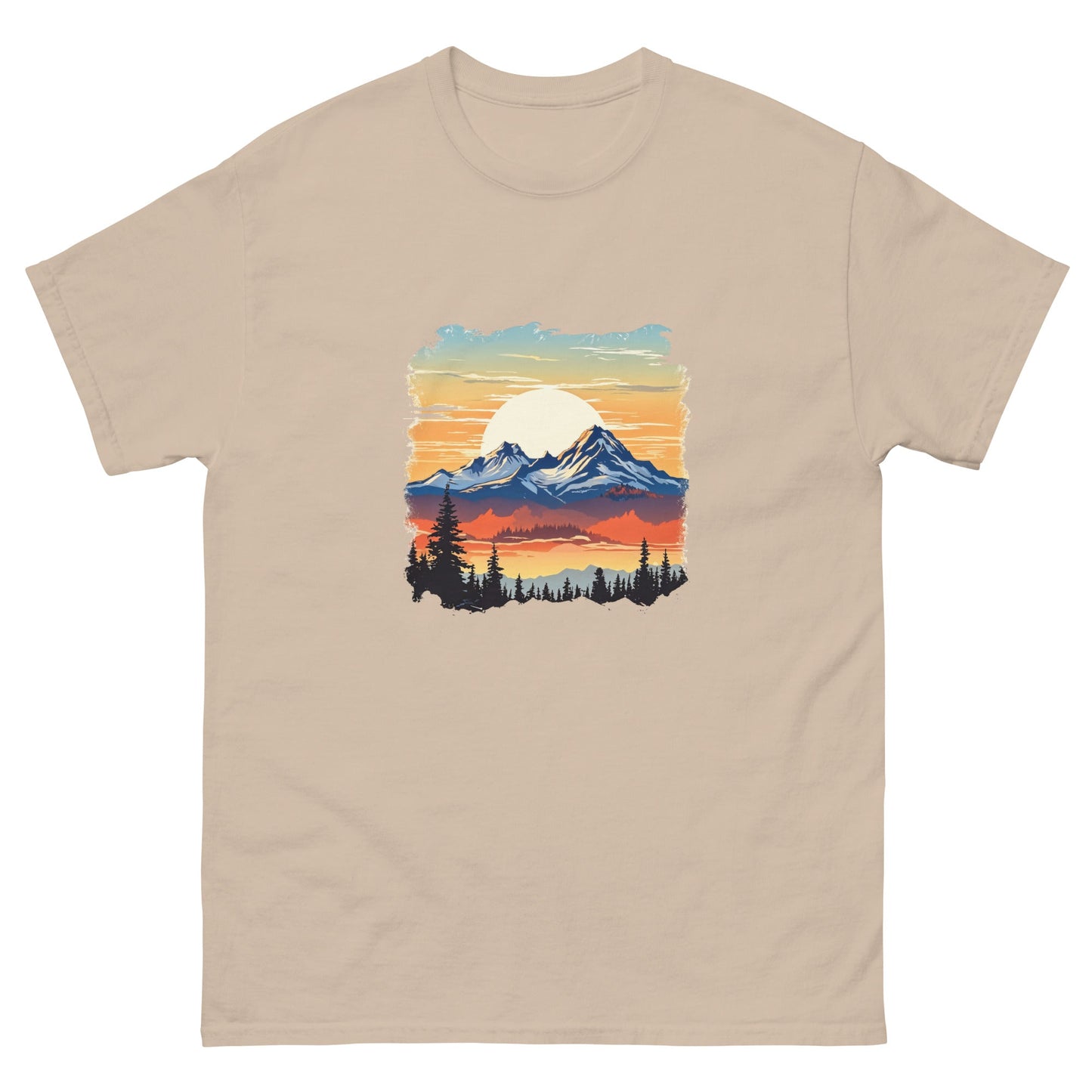 Sunset Mountains Men's Classic Tee - Men's Shirts - Discovery Co.