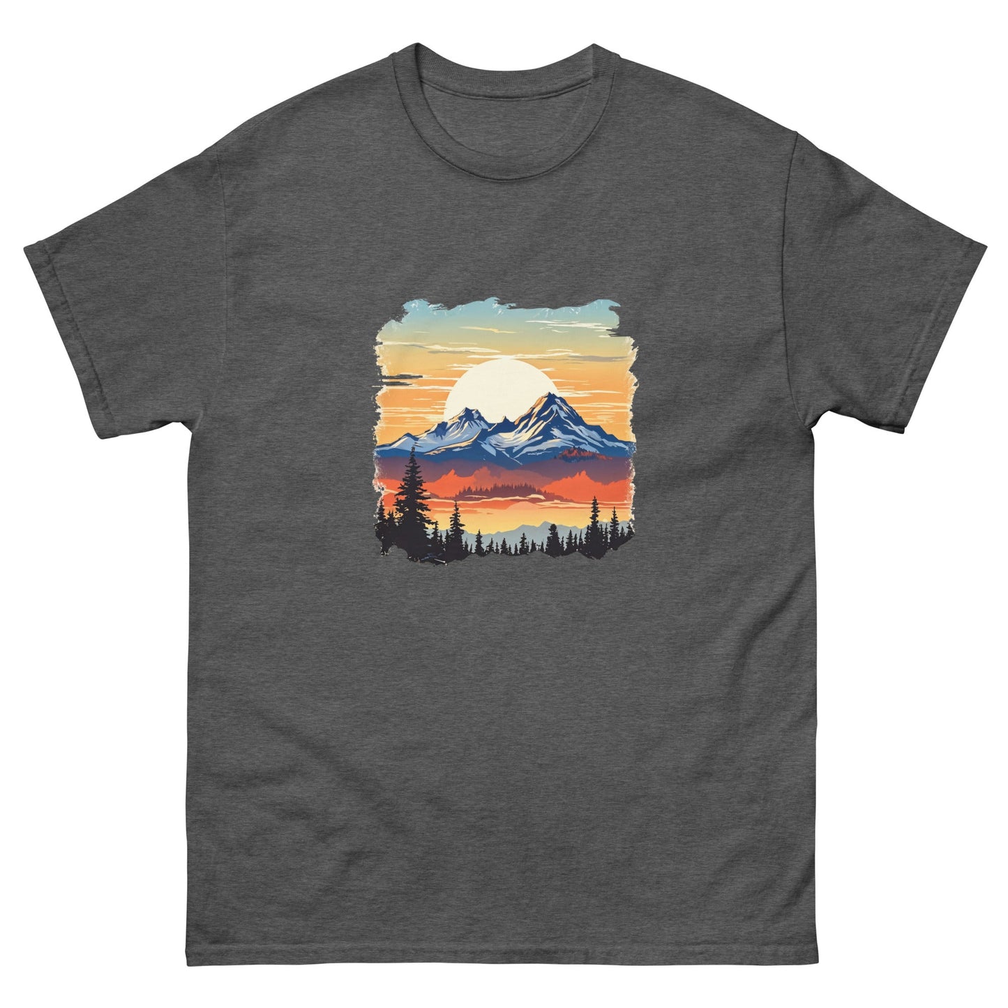 Sunset Mountains Men's Classic Tee - Men's Shirts - Discovery Co.