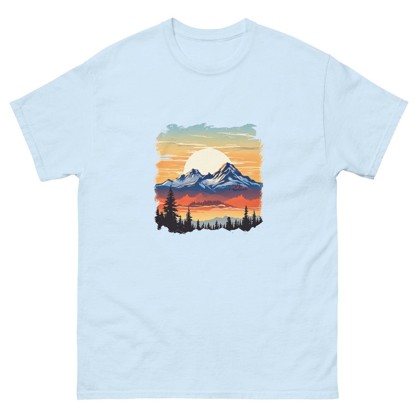 Sunset Mountains Men's Classic Tee - Men's Shirts - Discovery Co.