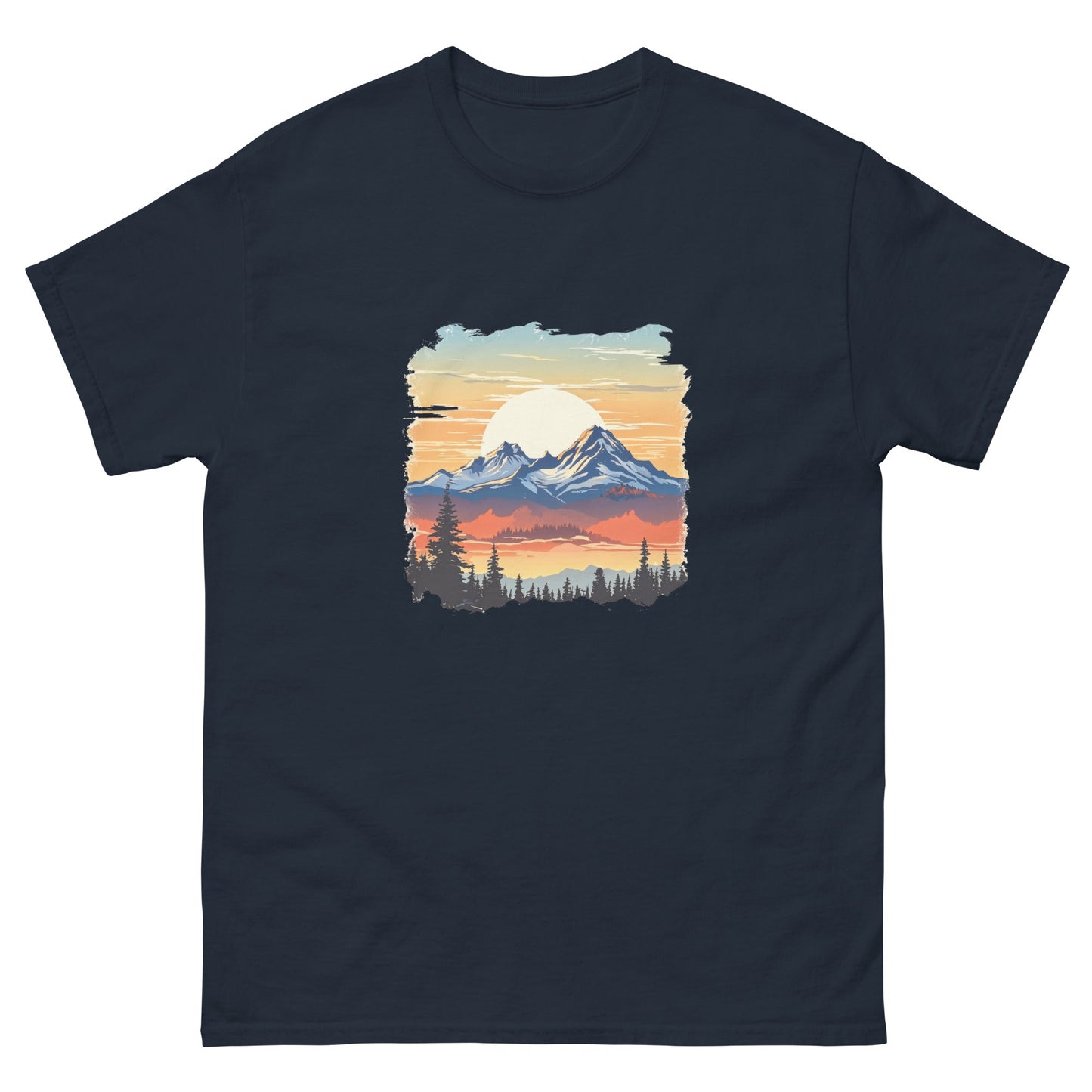 Sunset Mountains Men's Classic Tee - Men's Shirts - Discovery Co.